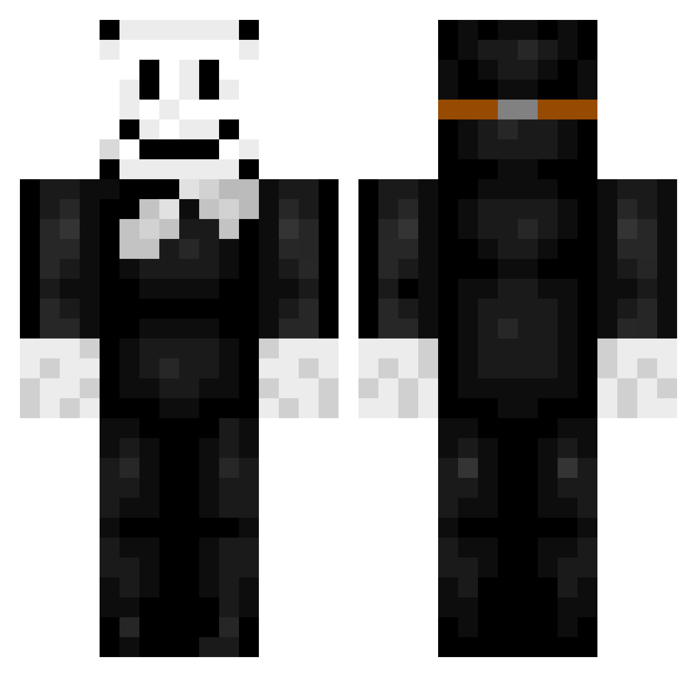 ziomeczki205 Minecraft skin, front and back view