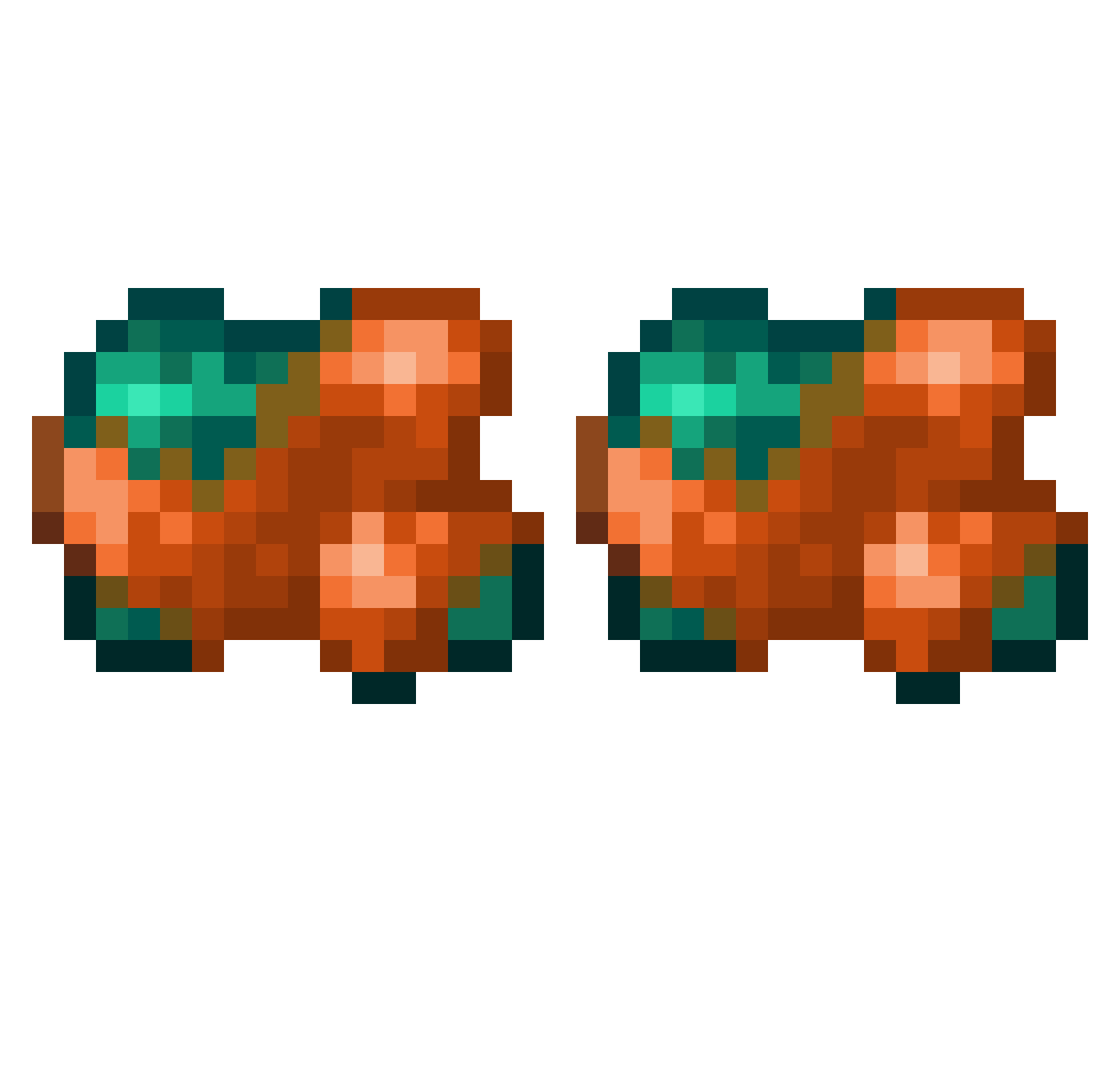 Rattlero Minecraft skin, front and back view