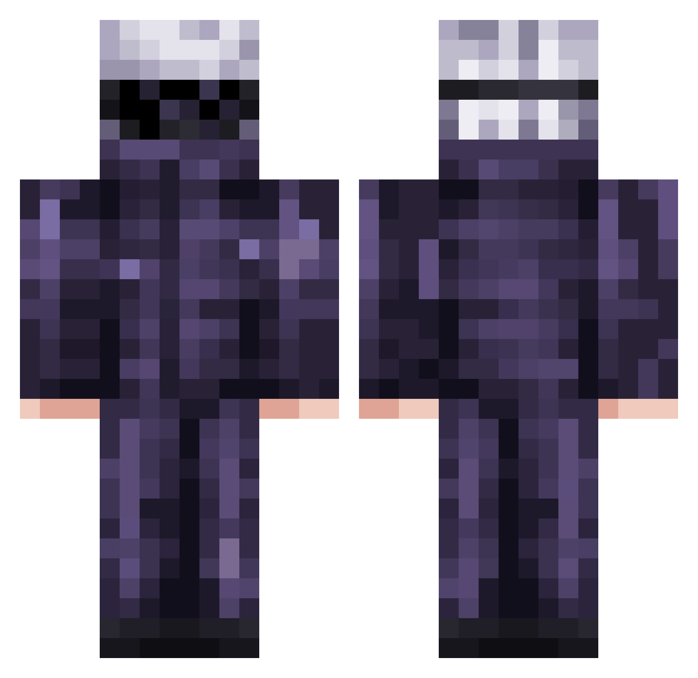 senne1230 Minecraft skin, front and back view