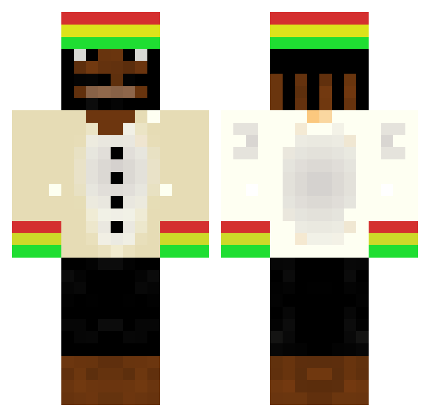 illay1212 Minecraft skin, front and back view