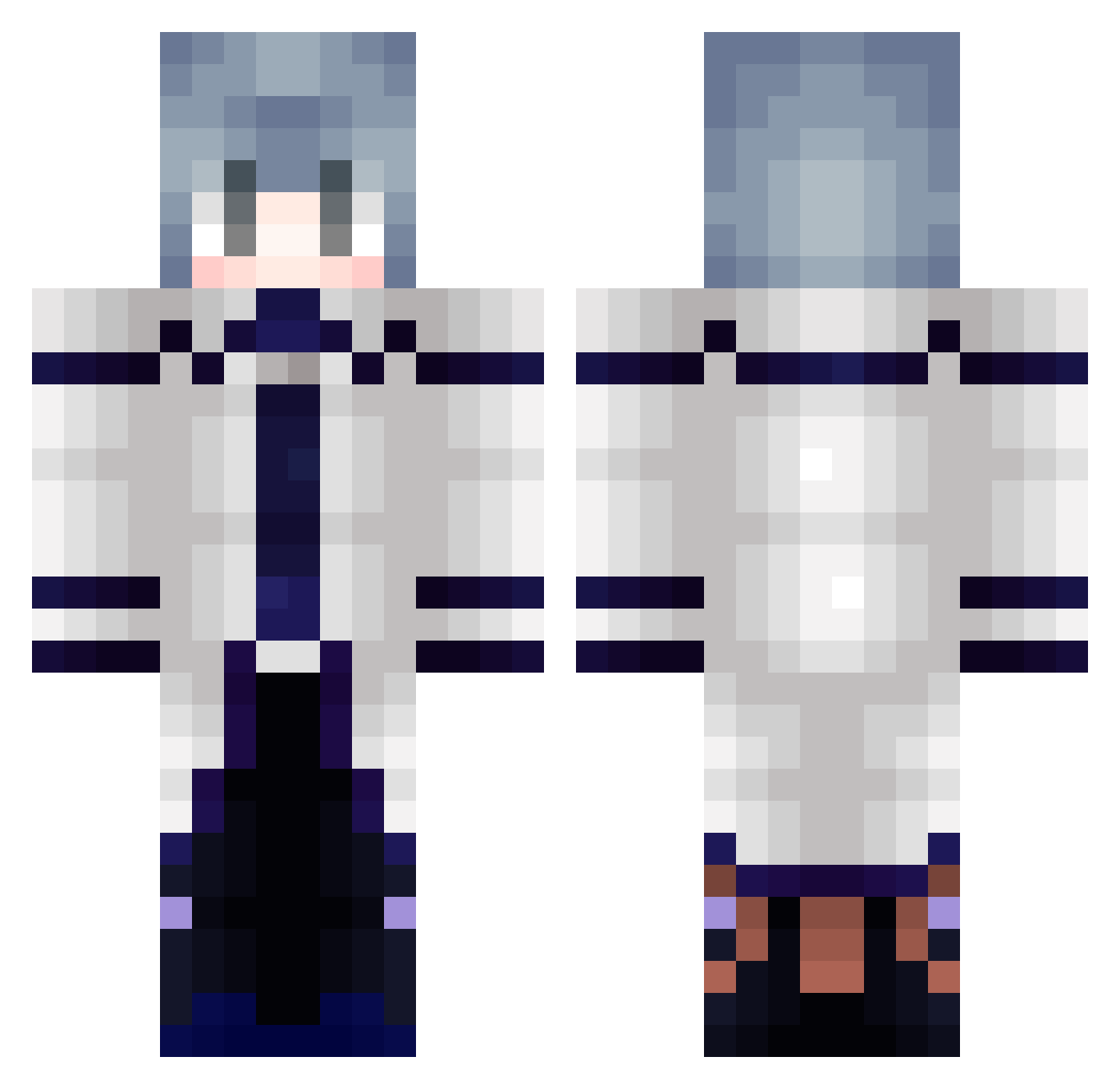 XiaNfoAe4Dhvka0 Minecraft skin, front and back view