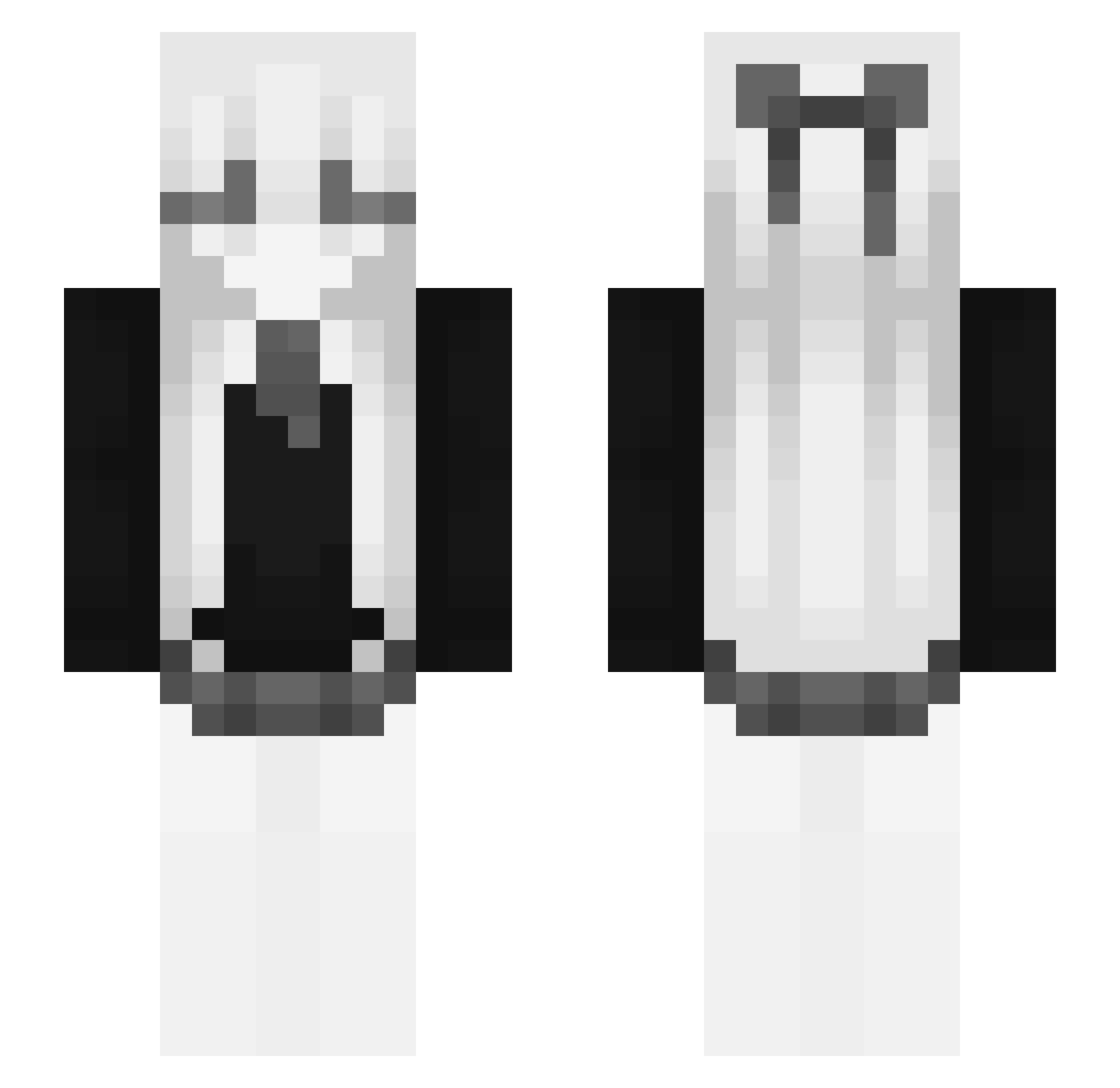 Shynavana Minecraft skin, front and back view