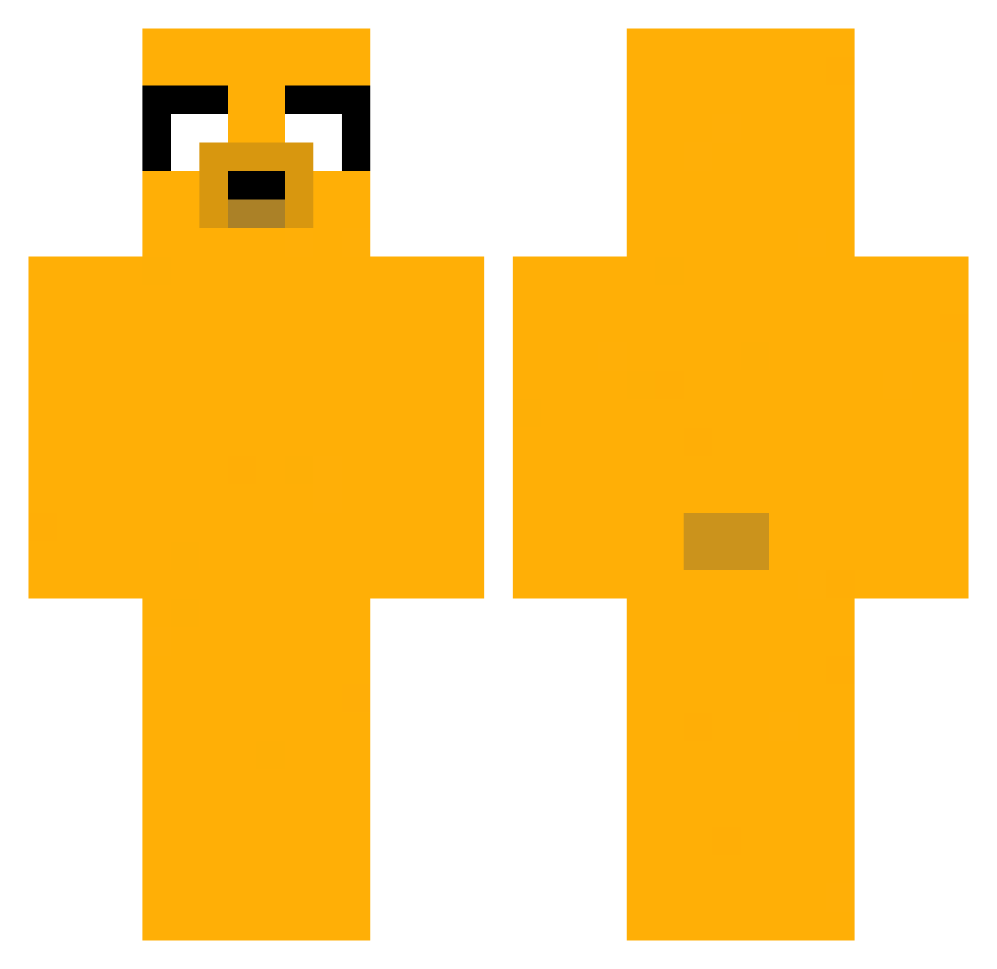 EhricHenry Minecraft skin, front and back view