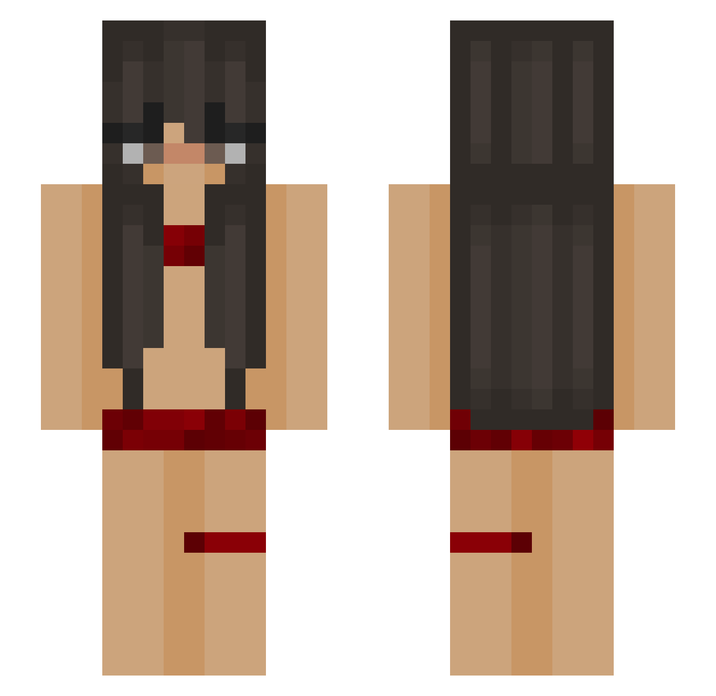Titanattack117 Minecraft skin, front and back view