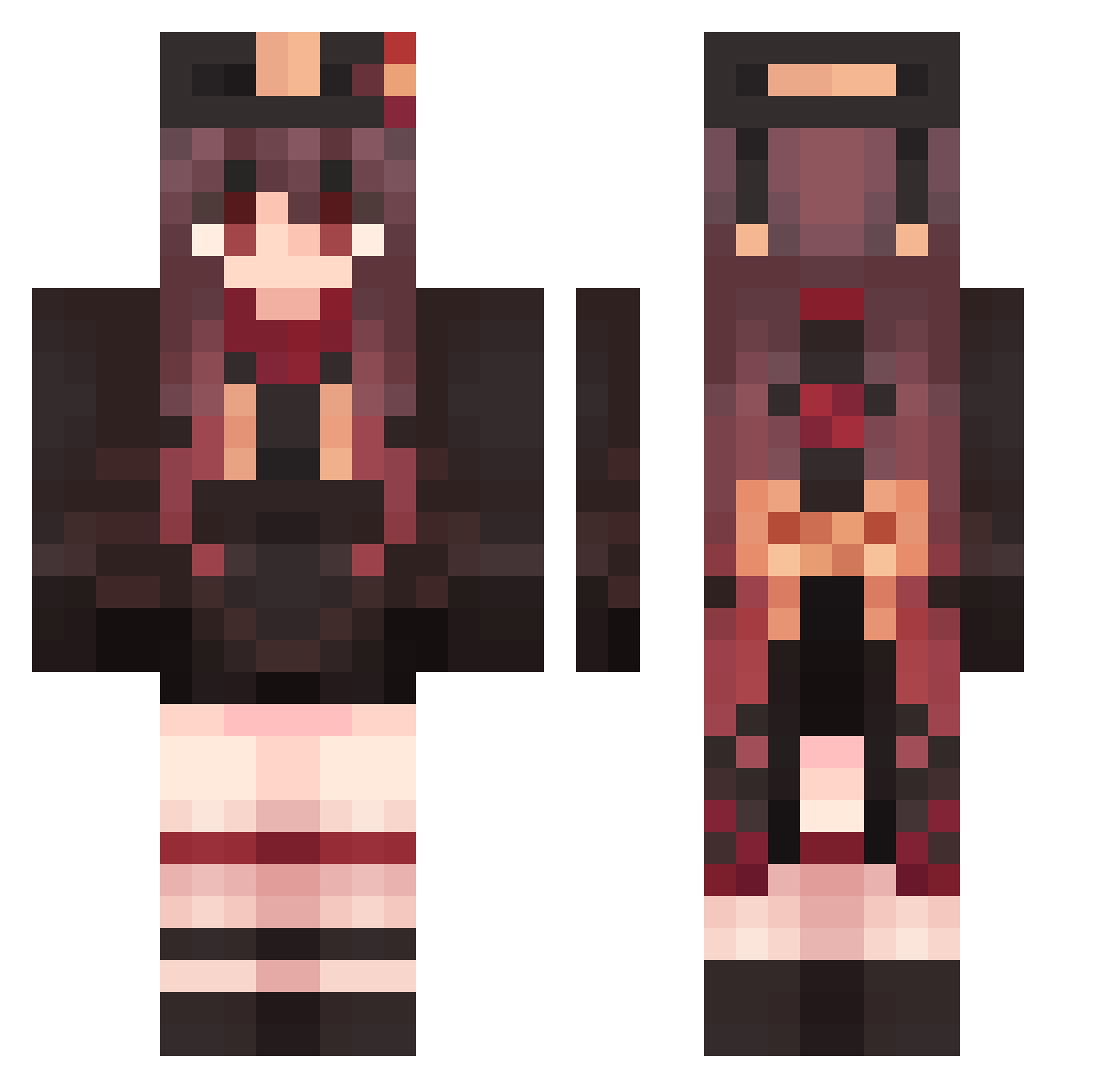 Poyraz_Ezz Minecraft skin, front and back view