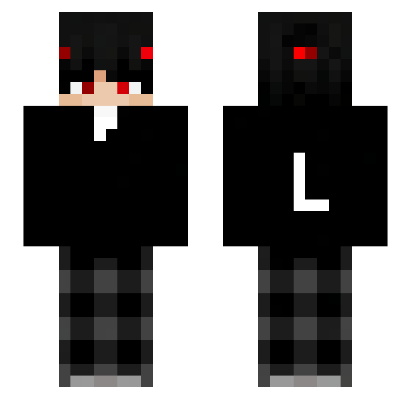 Shi3ld_ Minecraft skin, front and back view