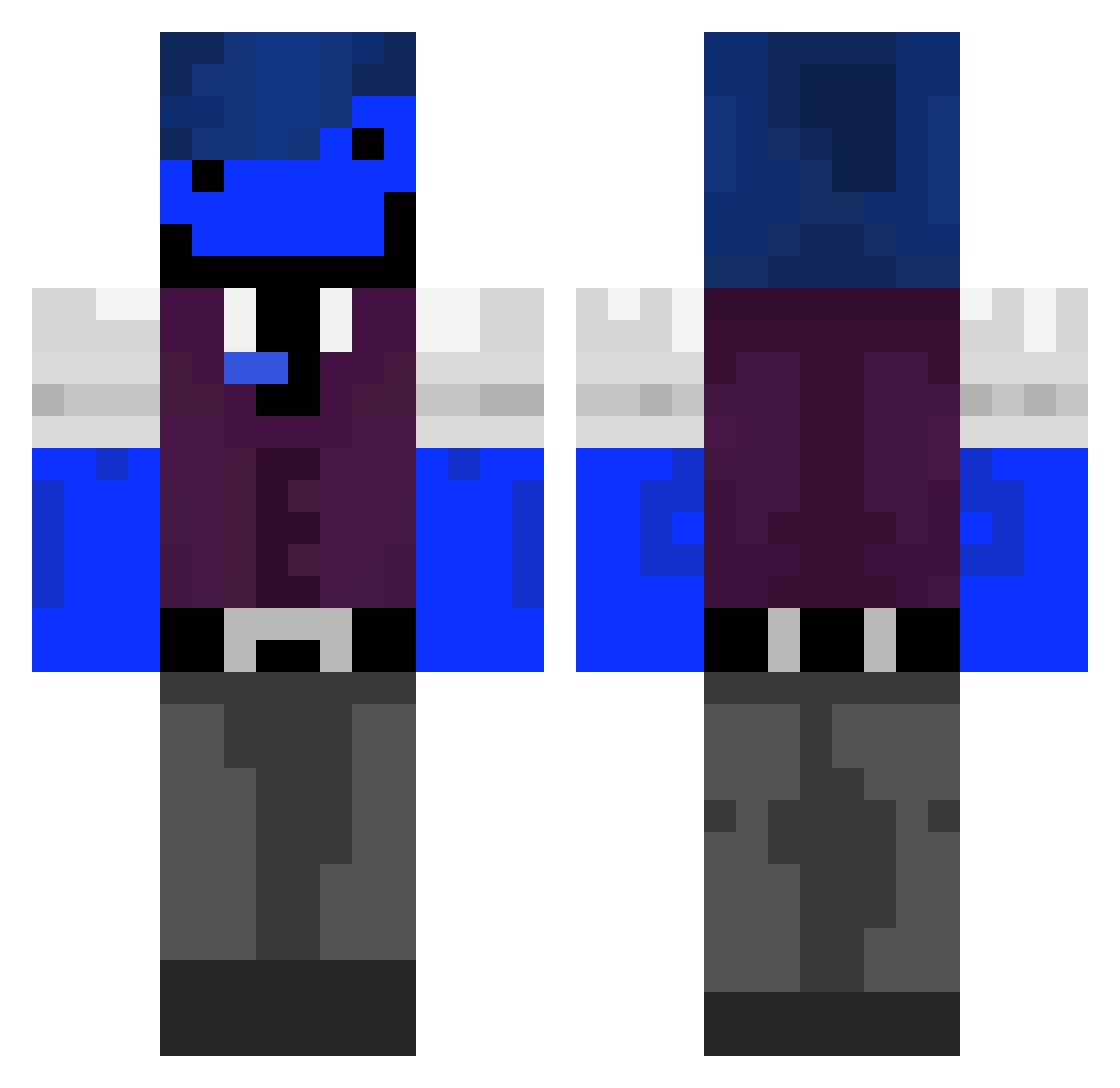 IamHappiii Minecraft skin, front and back view