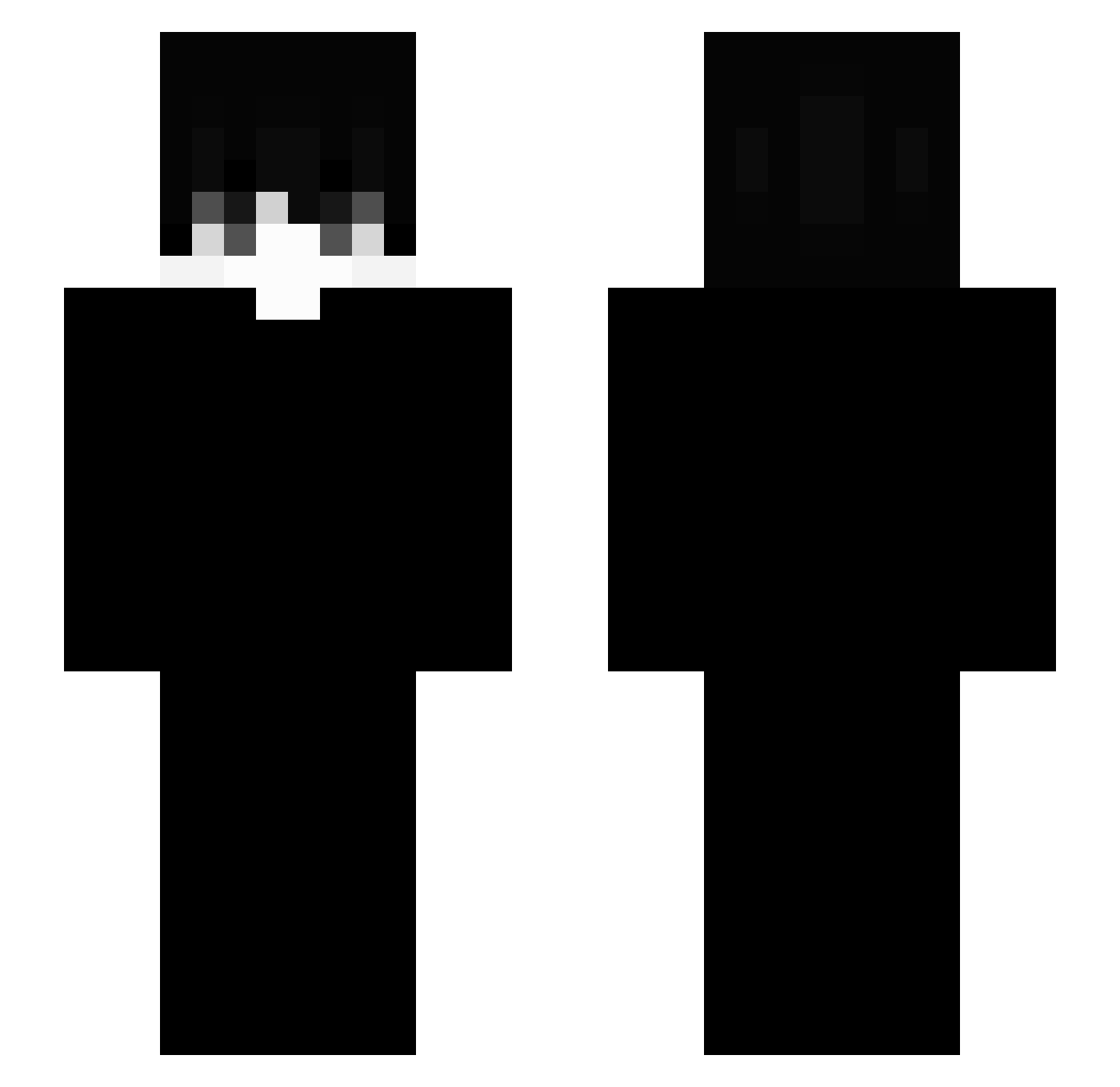YesImOnSlinky Minecraft skin, front and back view