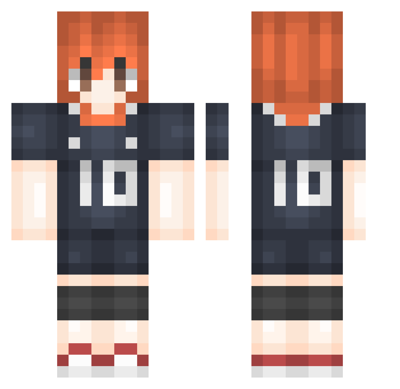 Nicest Minecraft skin, front and back view