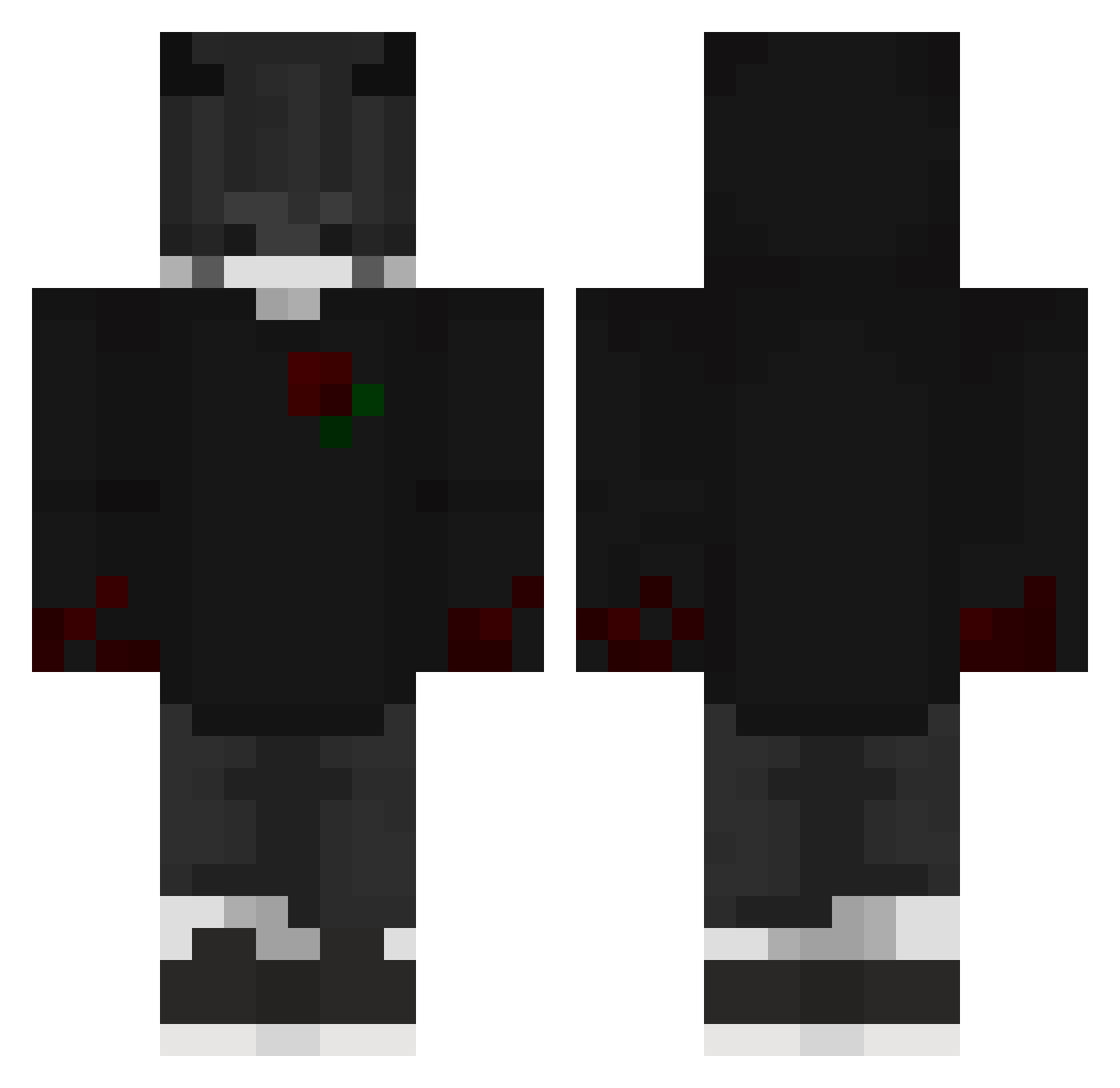 R1F4T_ Minecraft skin, front and back view