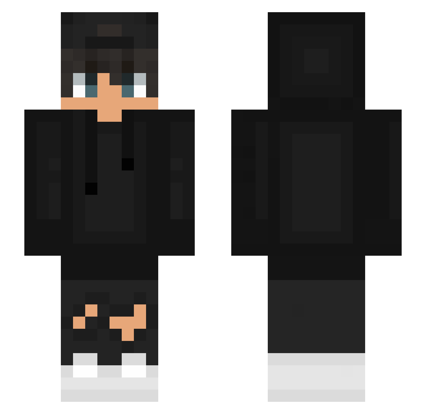 Thyago11 Minecraft skin, front and back view