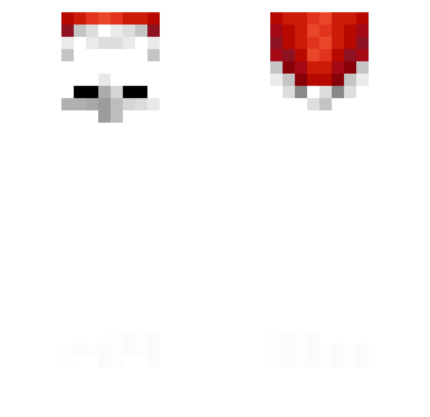 1tzSlow Minecraft skin, front and back view