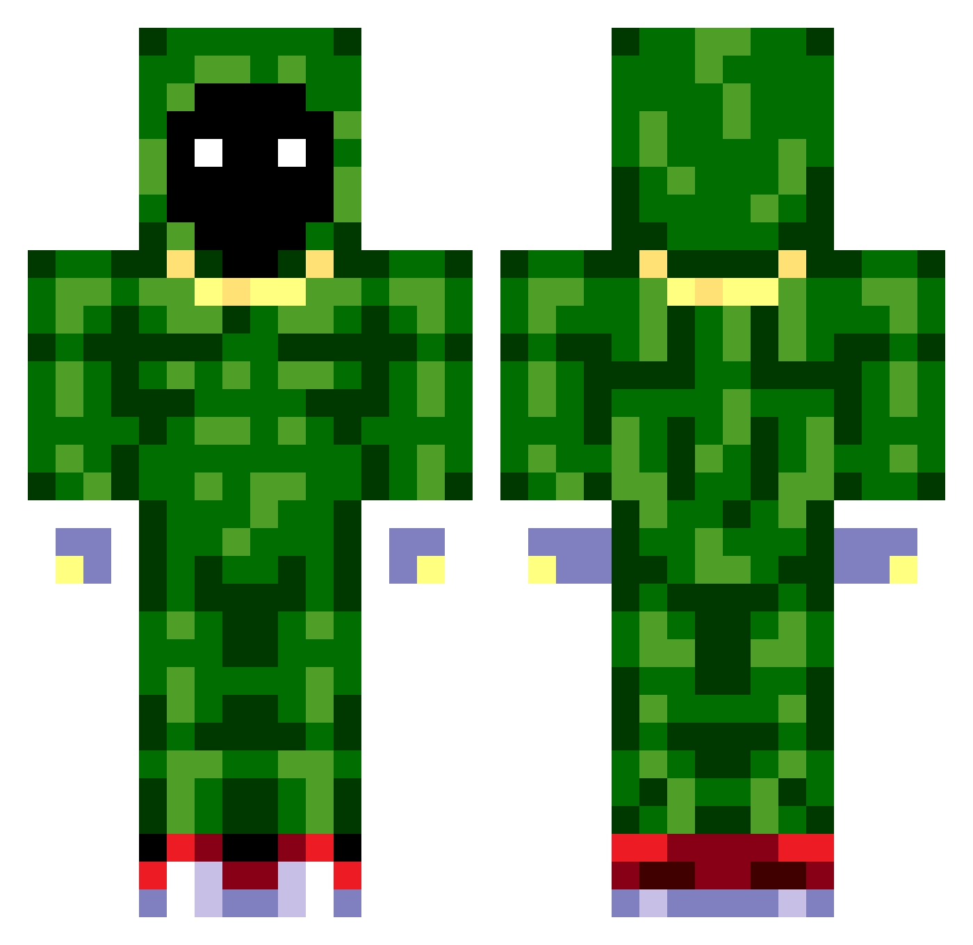 Cat_Cup Minecraft skin, front and back view