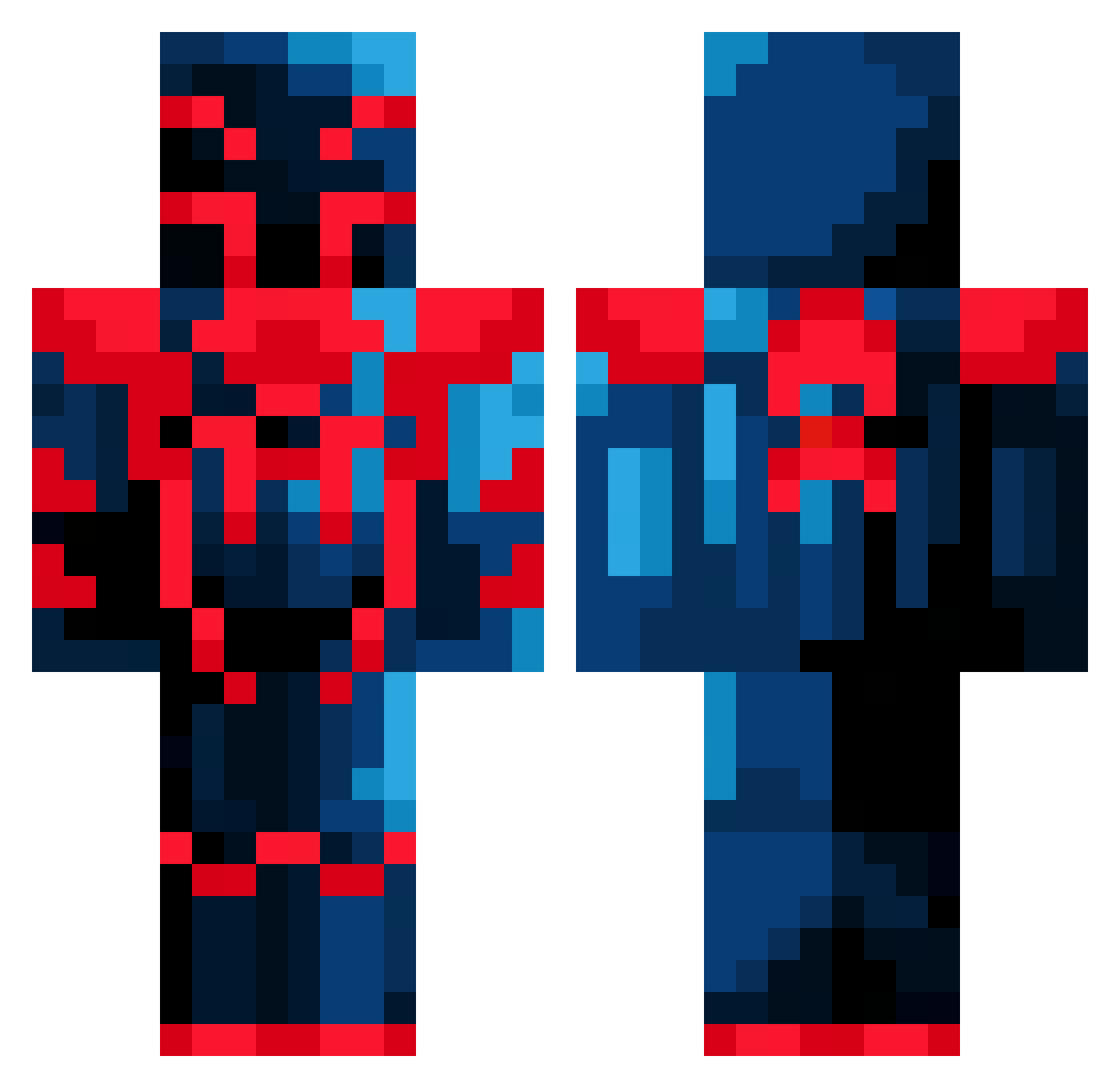 Villa_ Minecraft skin, front and back view