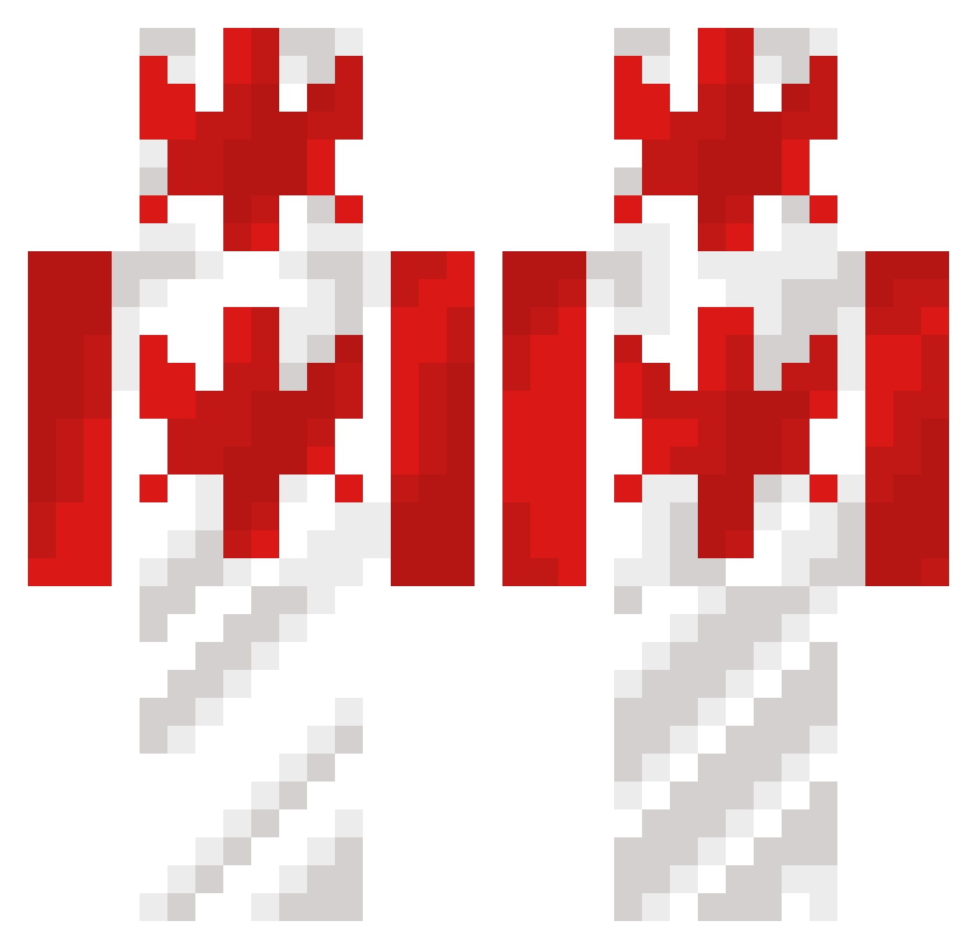 Phantomyz Minecraft skin, front and back view