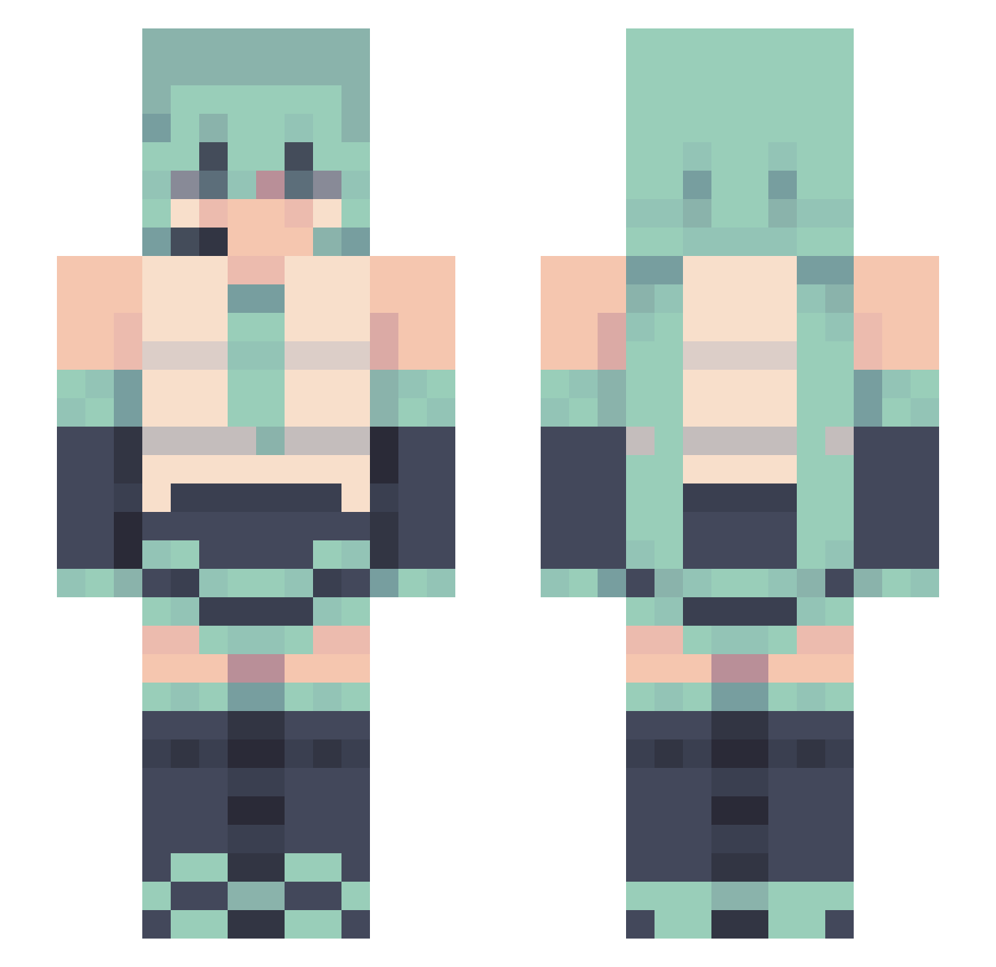 trappinginchina Minecraft skin, front and back view