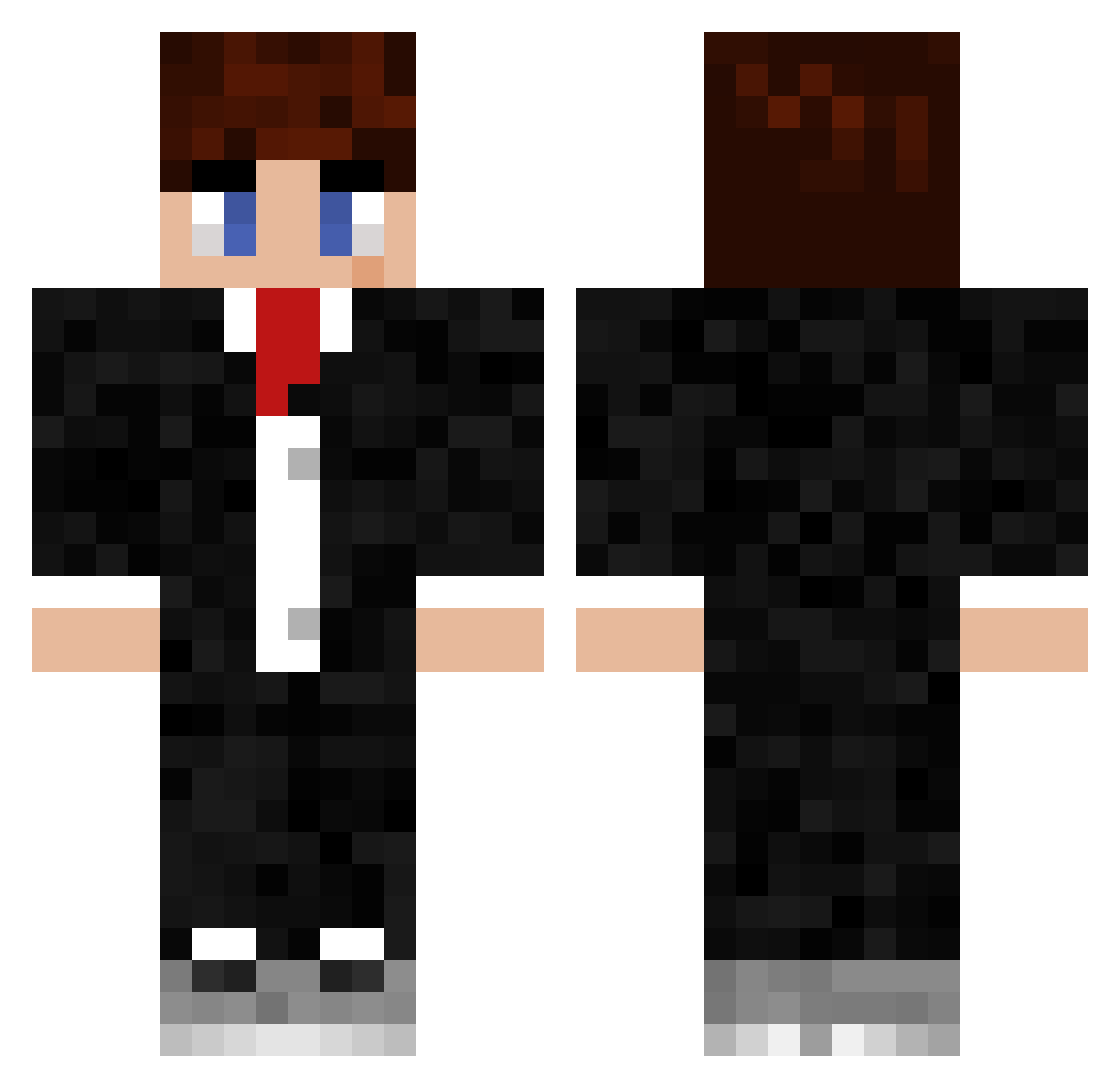urmom59 Minecraft skin, front and back view
