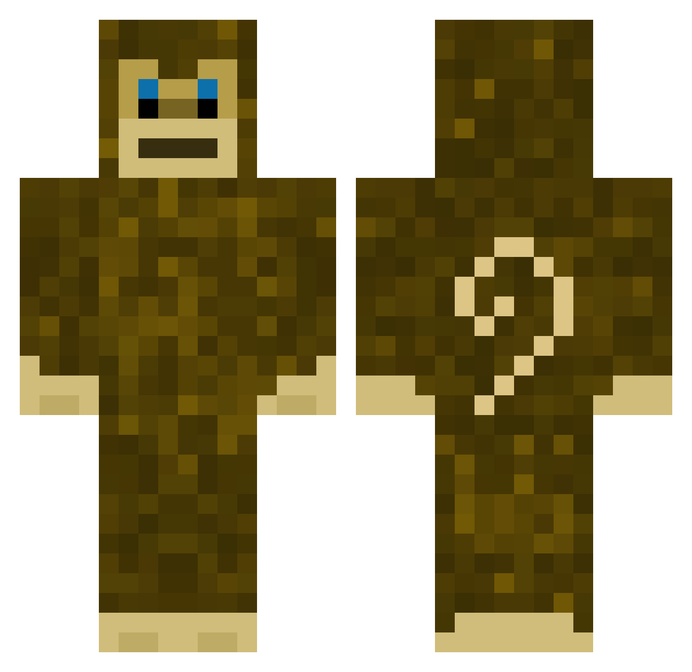 Skye_14 Minecraft skin, front and back view