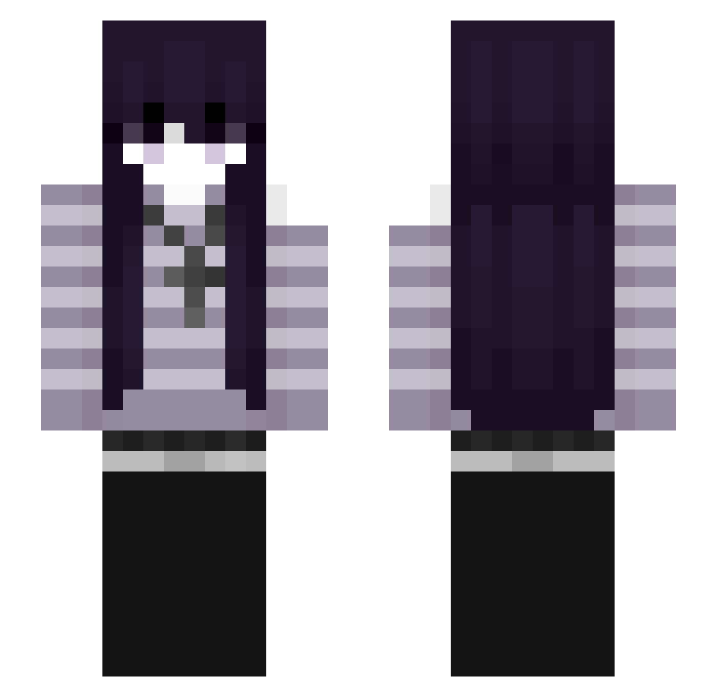 giela061 Minecraft skin, front and back view