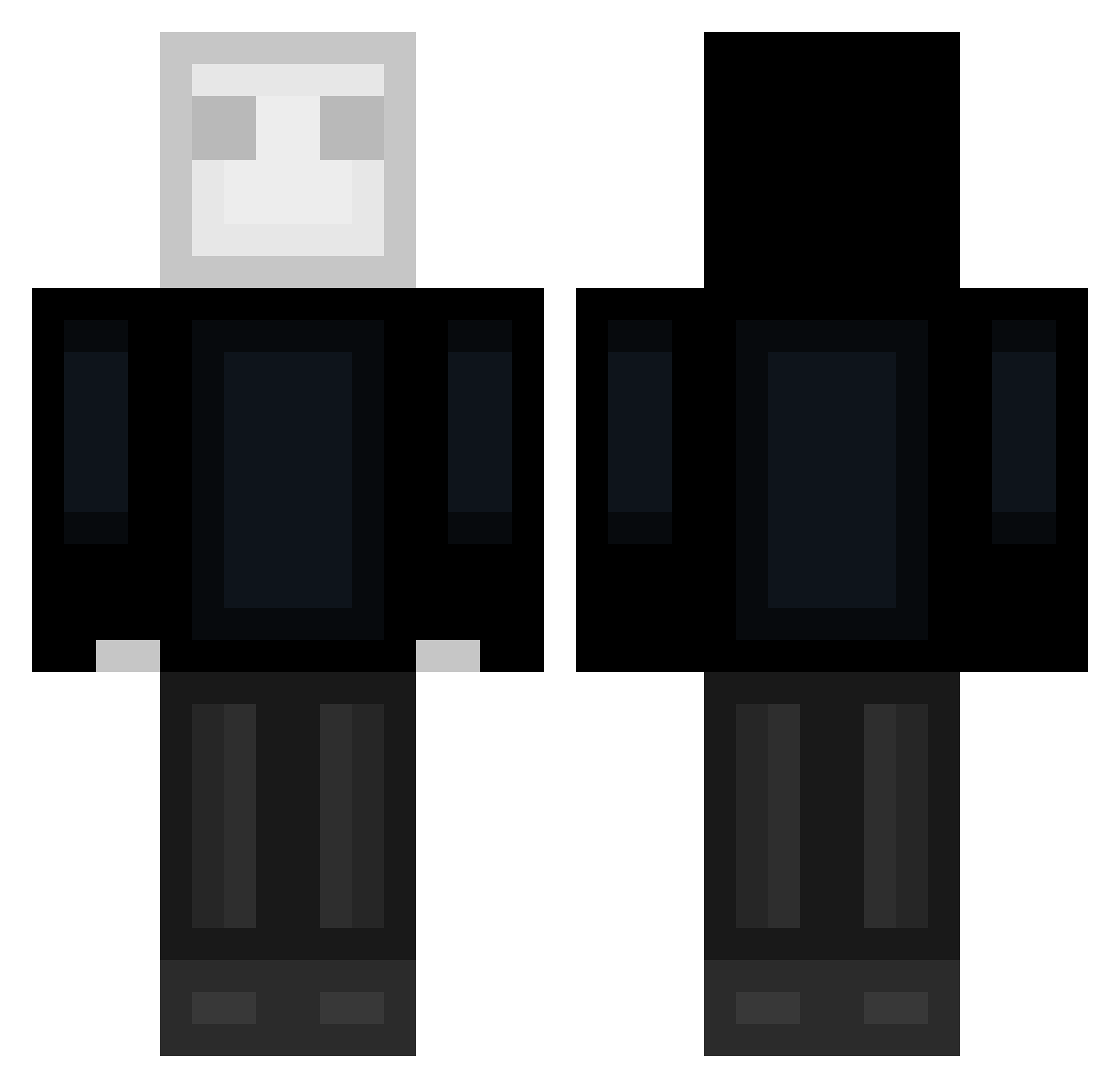 Sttar_Cloud Minecraft skin, front and back view