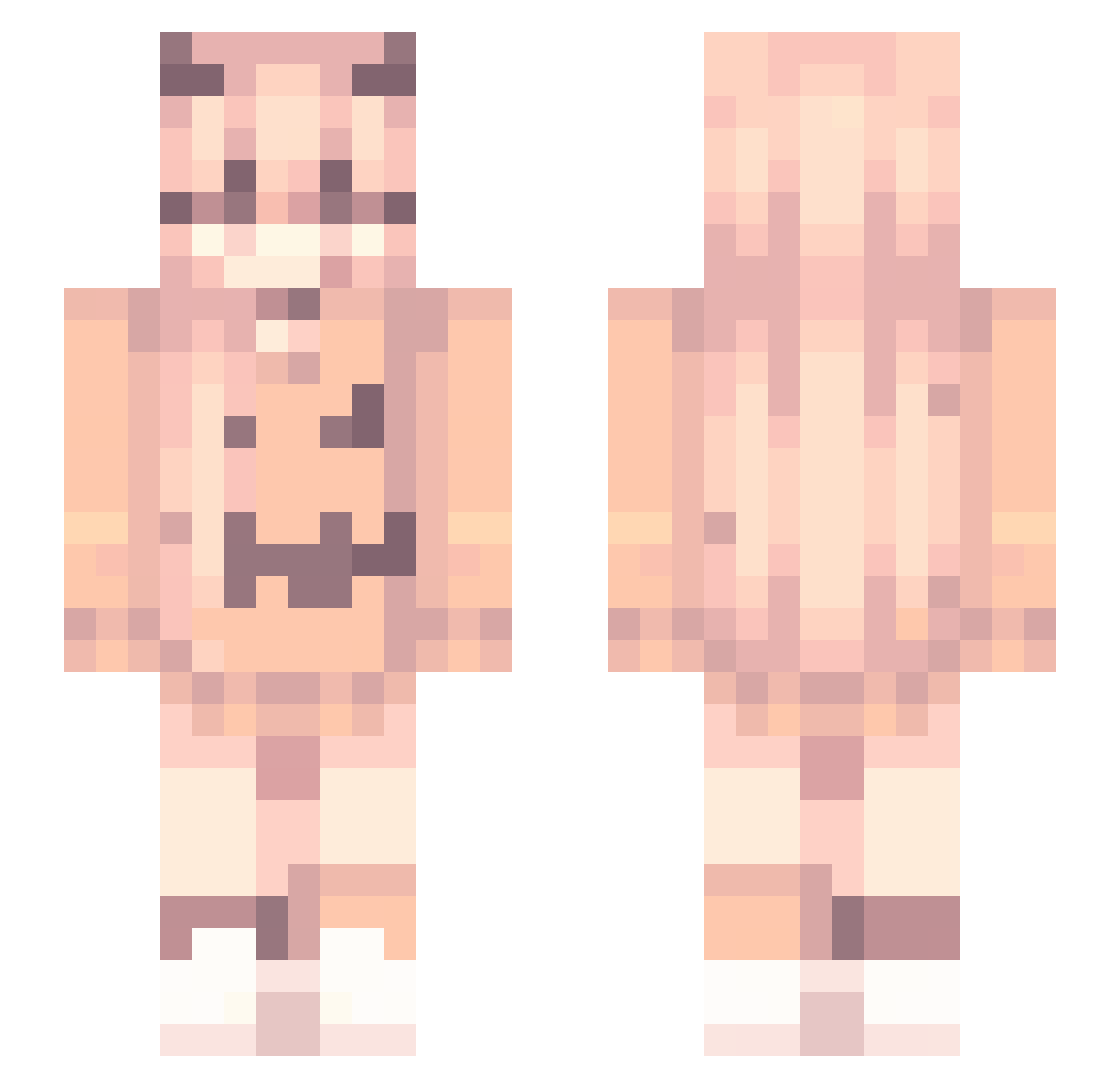 Trin_022 Minecraft skin, front and back view