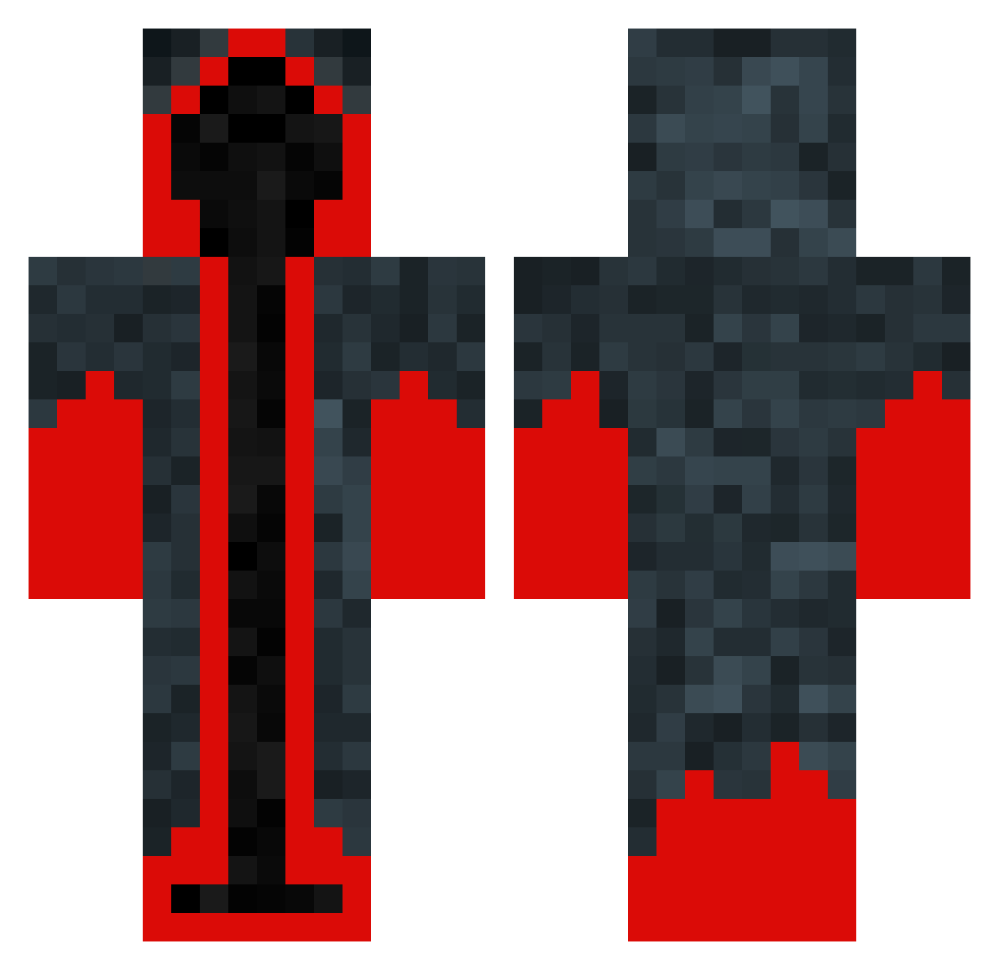 LilSpooky02 Minecraft skin, front and back view