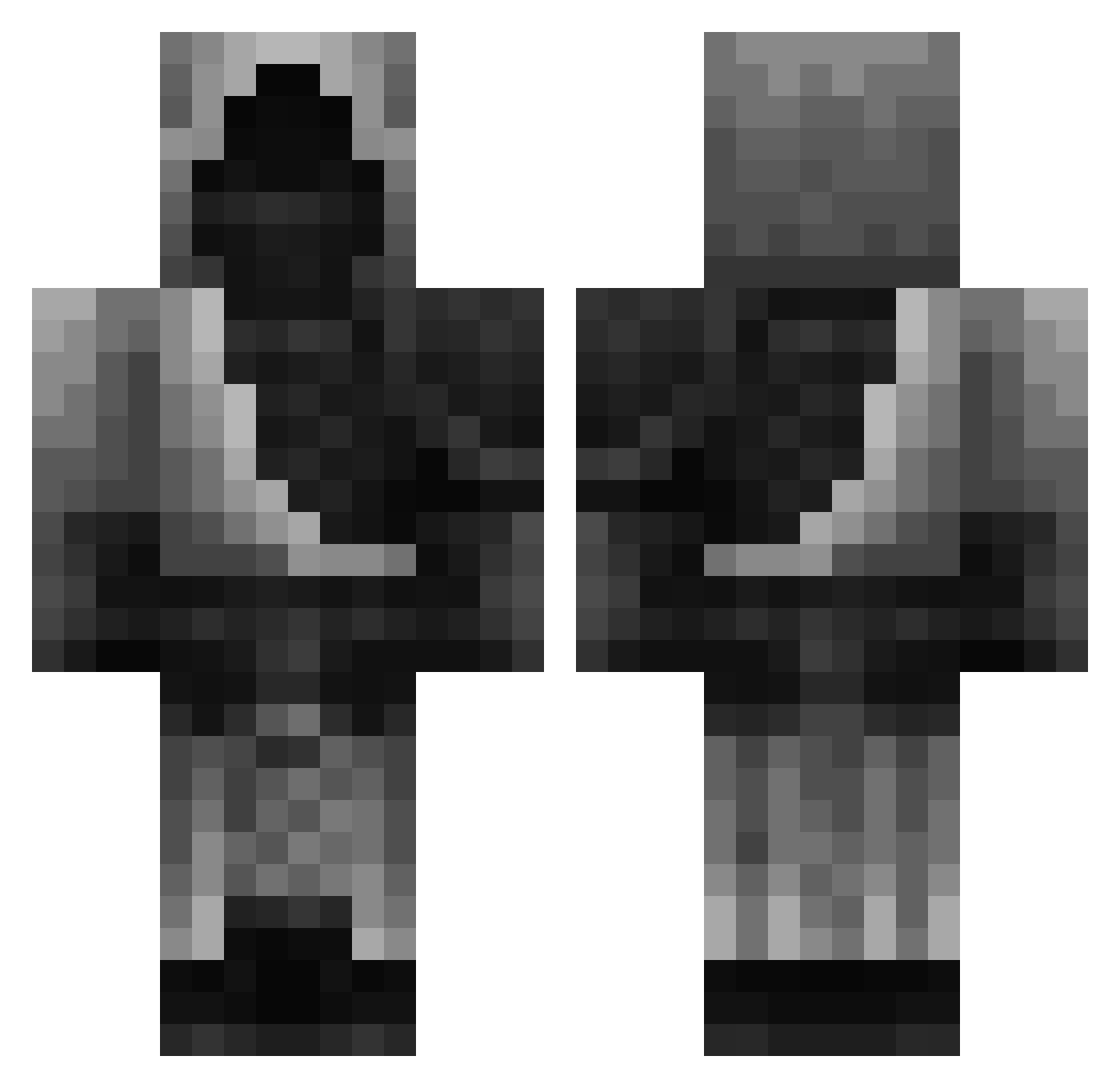 cupidswing Minecraft skin, front and back view
