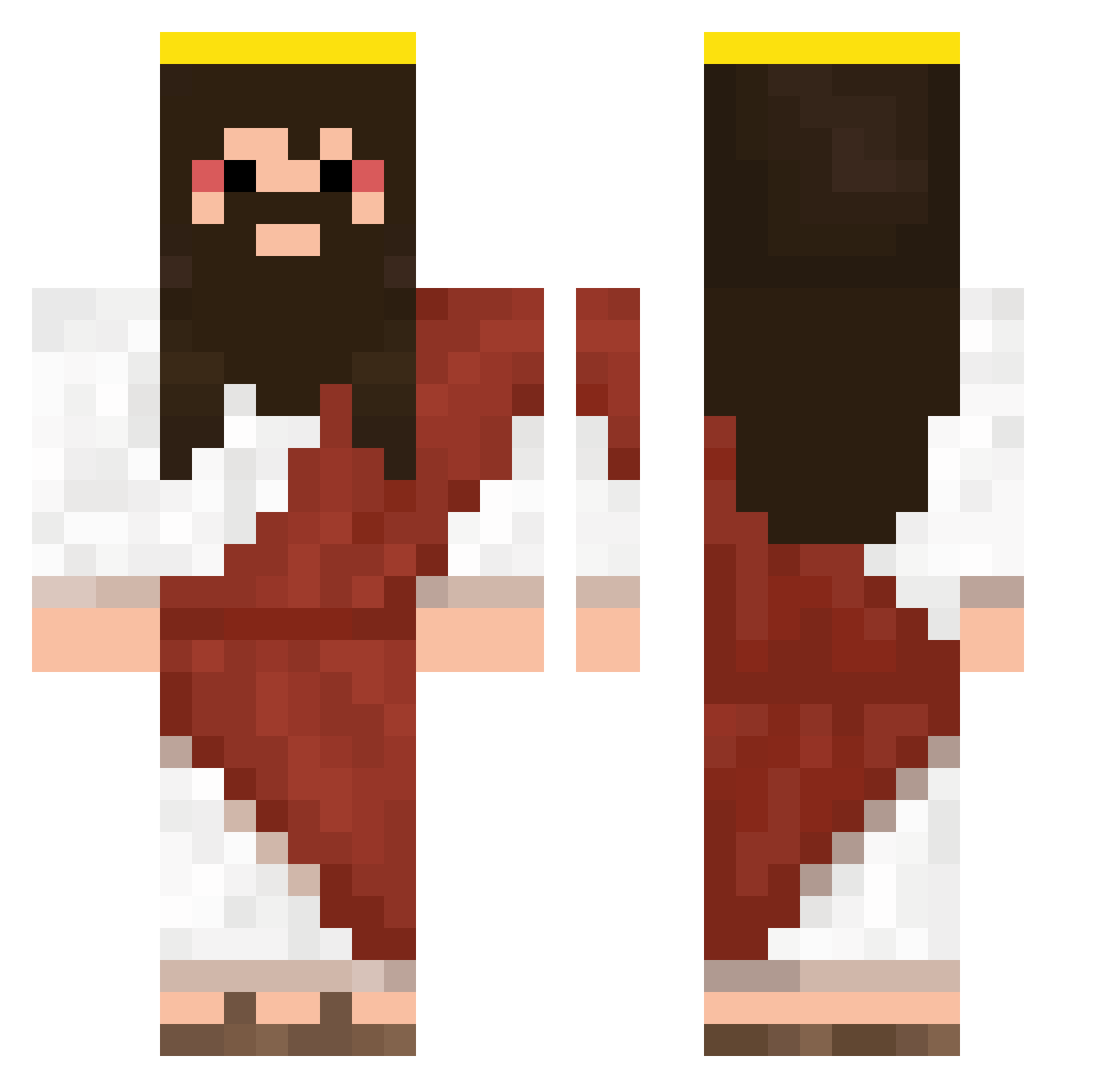 Raffaa_ Minecraft skin, front and back view