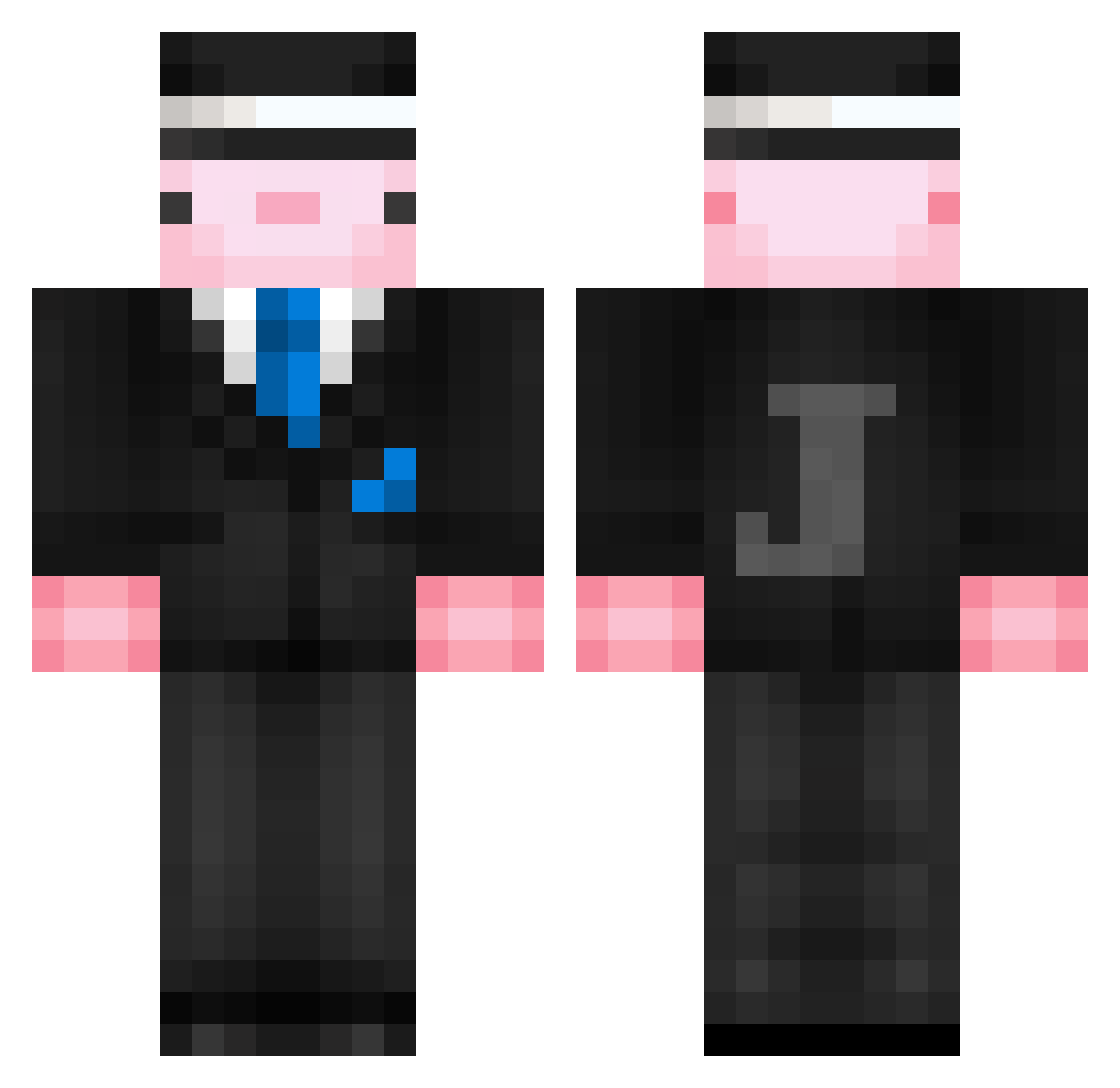 JonMasa Minecraft skin, front and back view