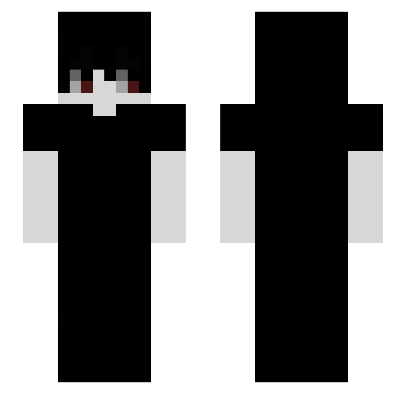 abstinencia_ Minecraft skin, front and back view