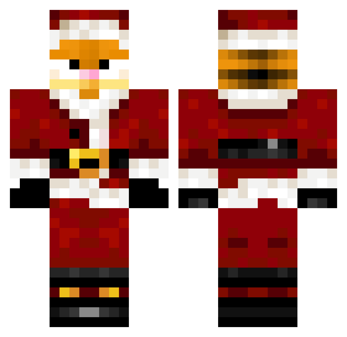 goodboye32 Minecraft skin, front and back view