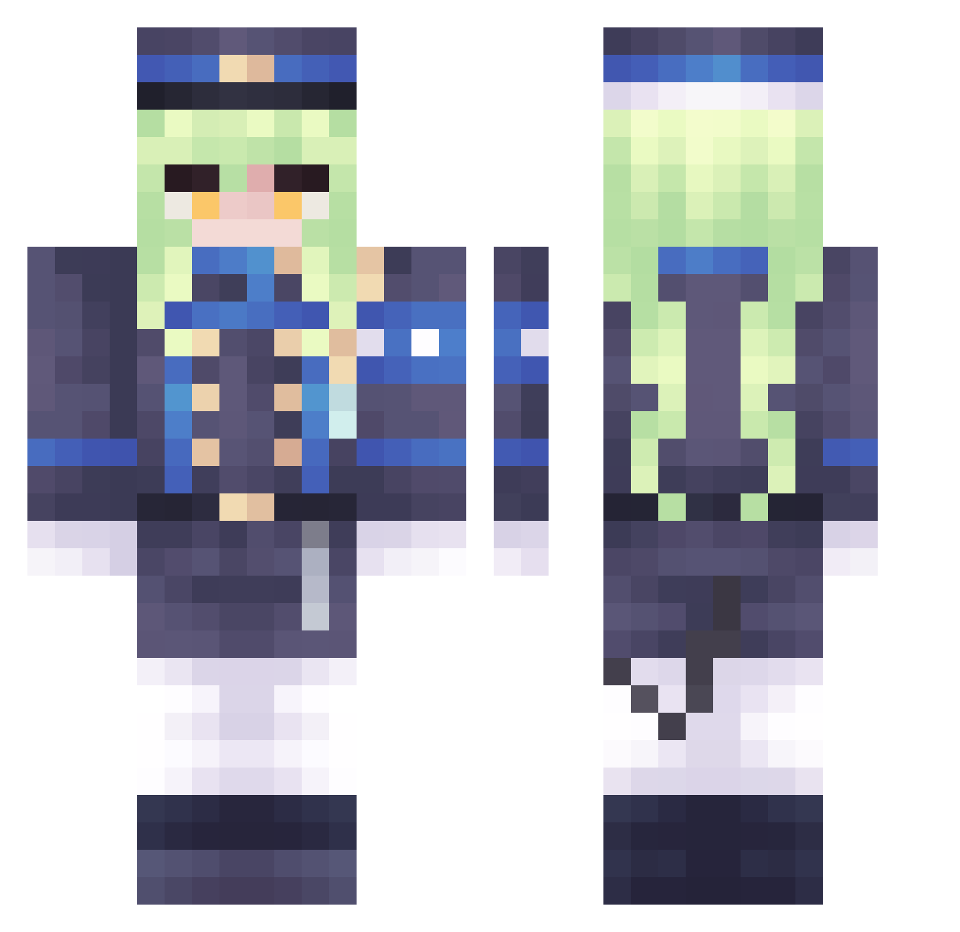 feff63527 Minecraft skin, front and back view