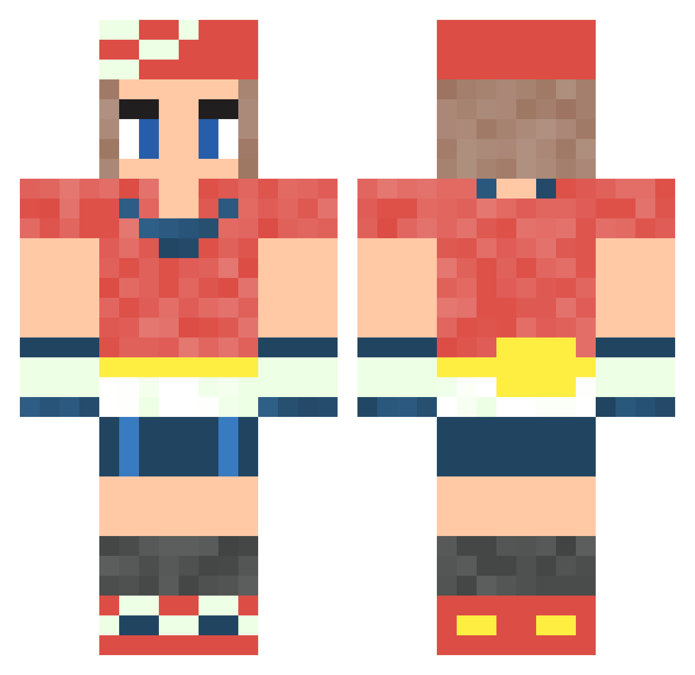 Mo9420 Minecraft skin, front and back view