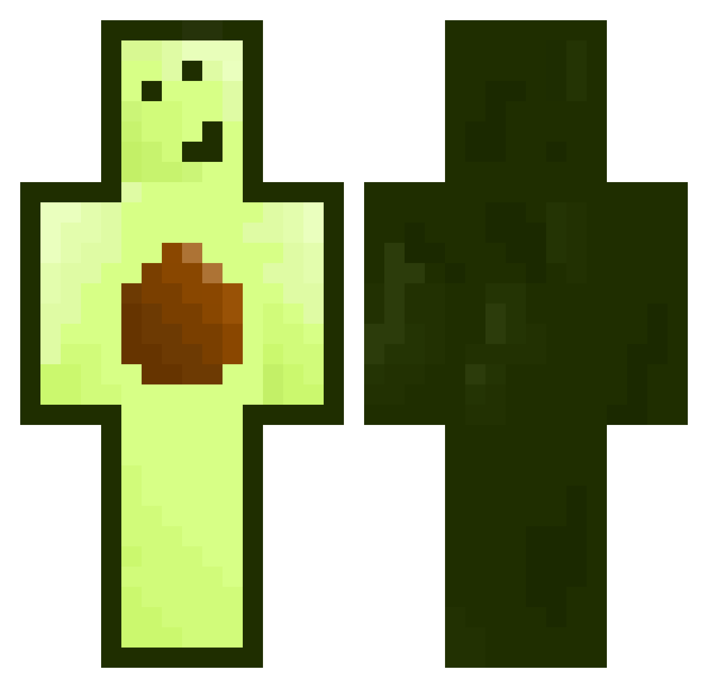Paletas2xdd Minecraft skin, front and back view