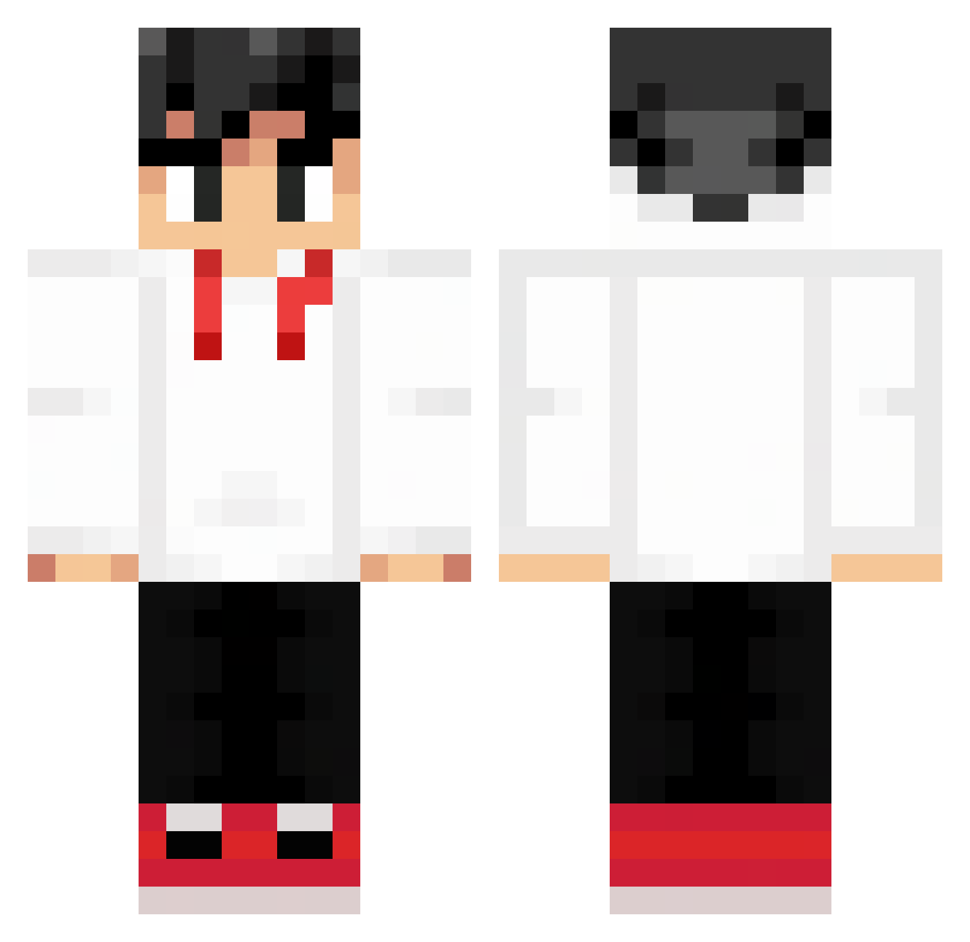coquirex Minecraft skin, front and back view