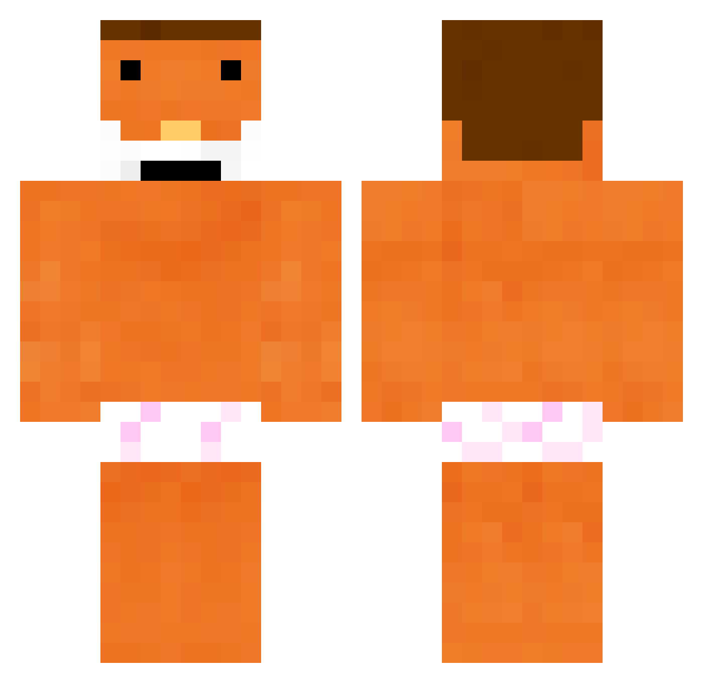 Erykowiczek Minecraft skin, front and back view