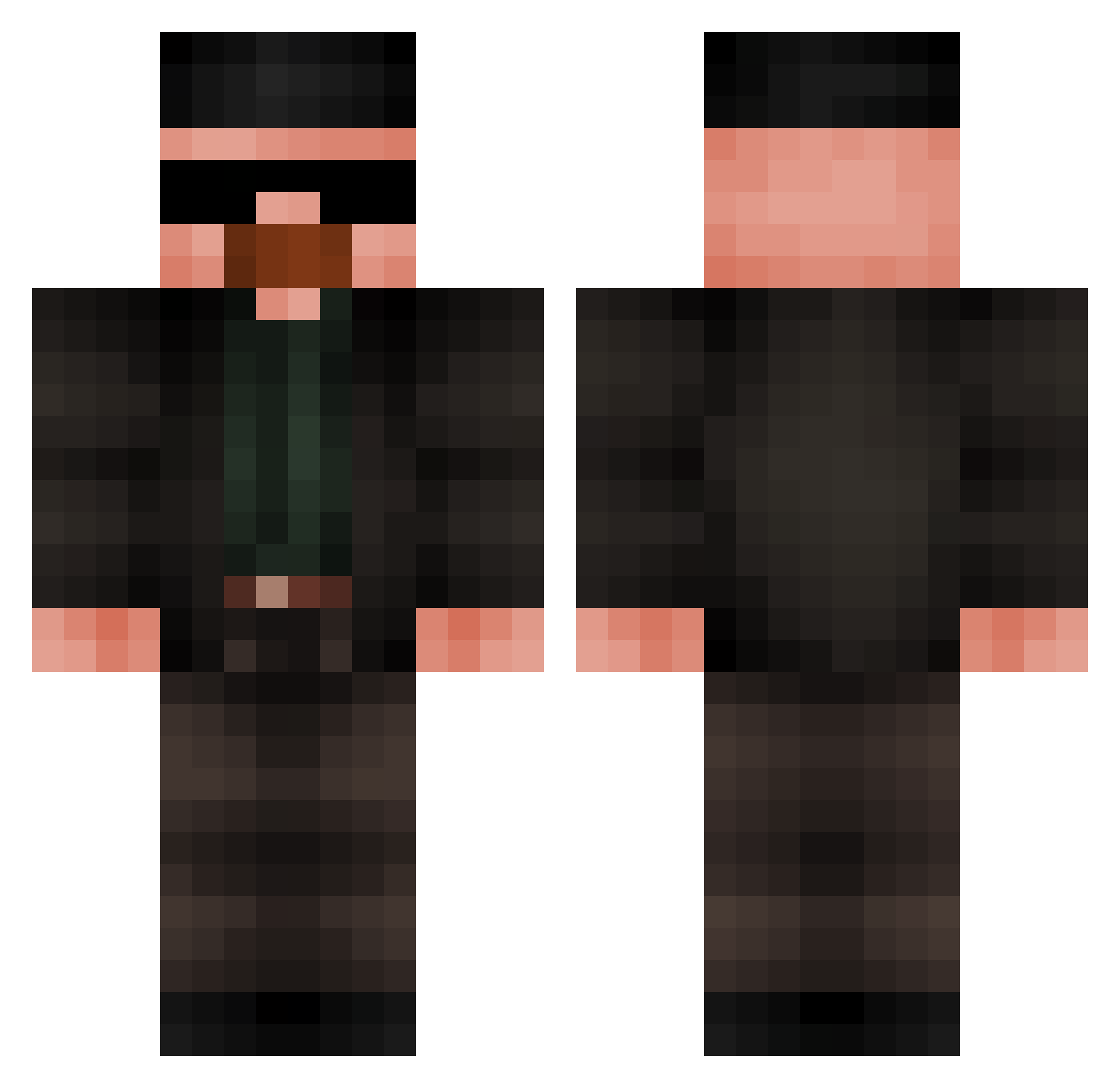 IvanGabrielePuca Minecraft skin, front and back view