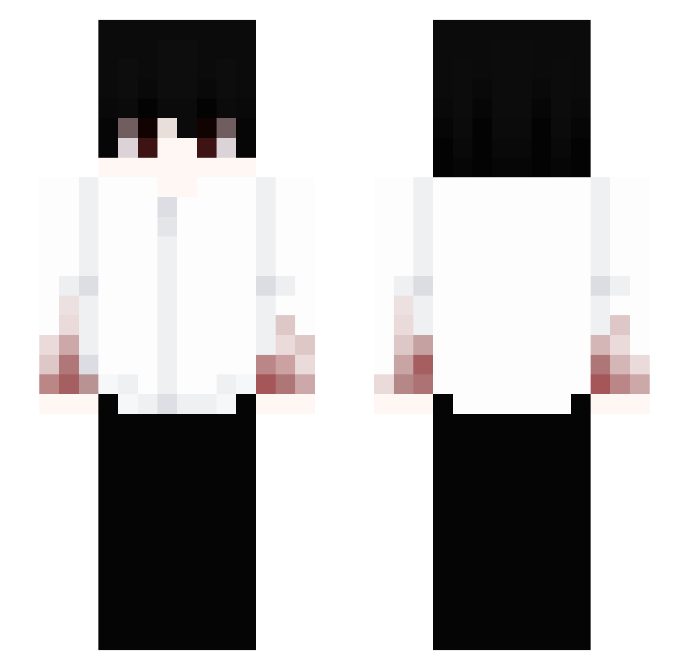kyzehn Minecraft skin, front and back view