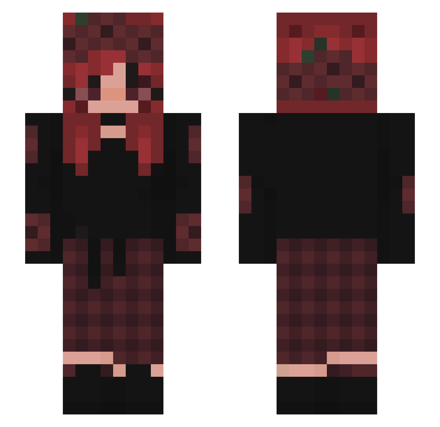 M_eeep Minecraft skin, front and back view