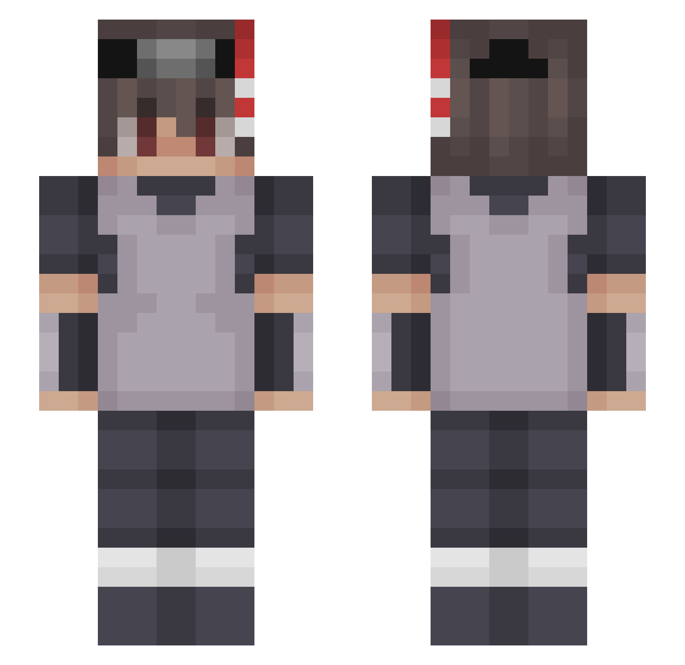 SemihGnolaa123 Minecraft skin, front and back view