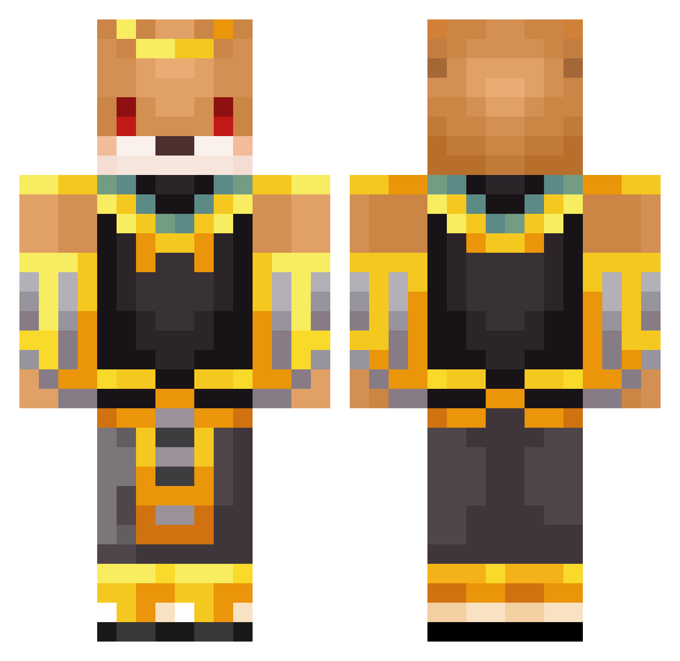 Cynical_0821 Minecraft skin, front and back view