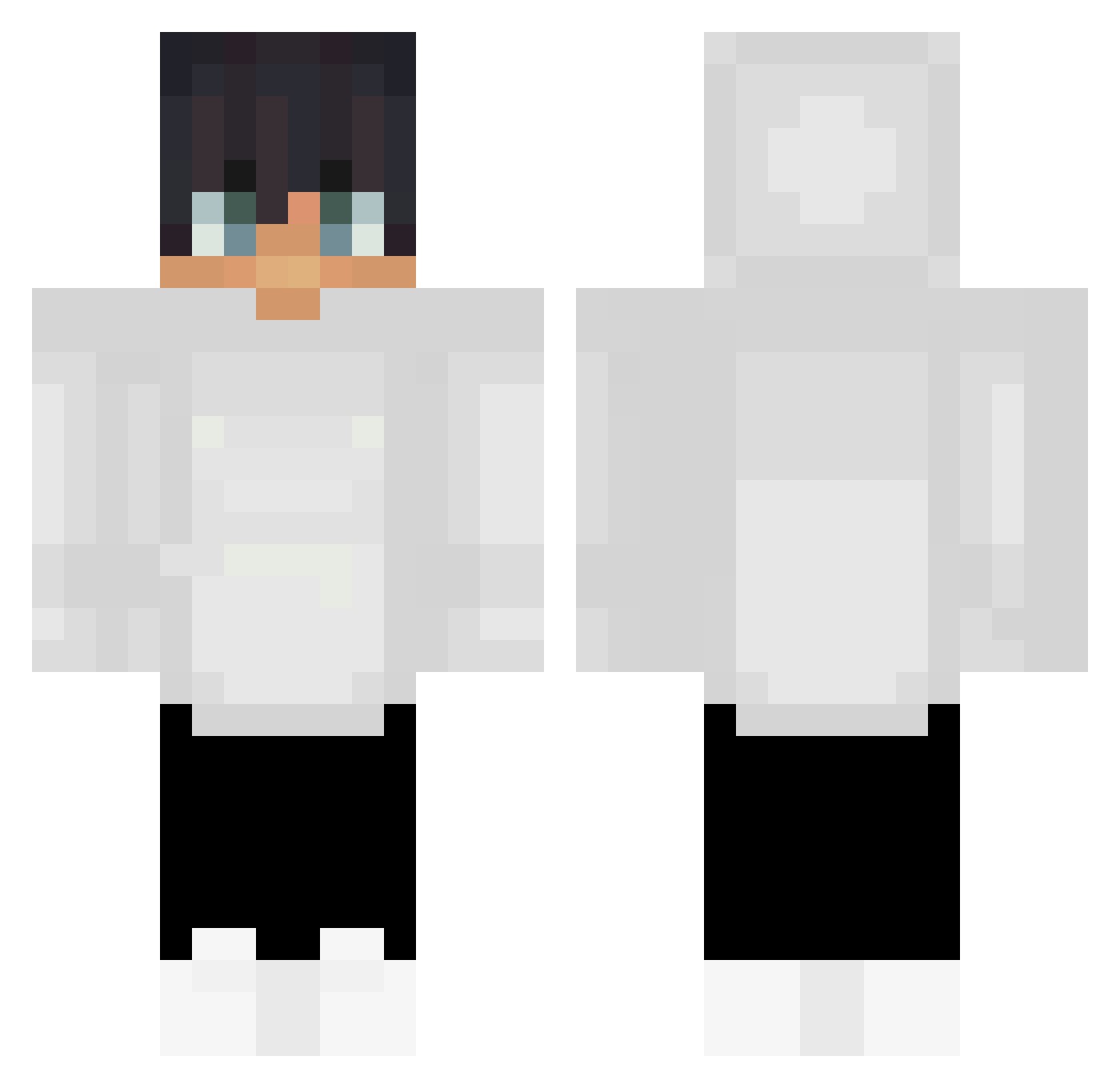 Strix_XD Minecraft skin, front and back view
