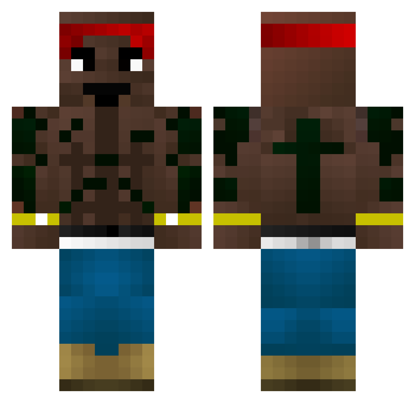 XxX_Hrosicek_XxX Minecraft skin, front and back view
