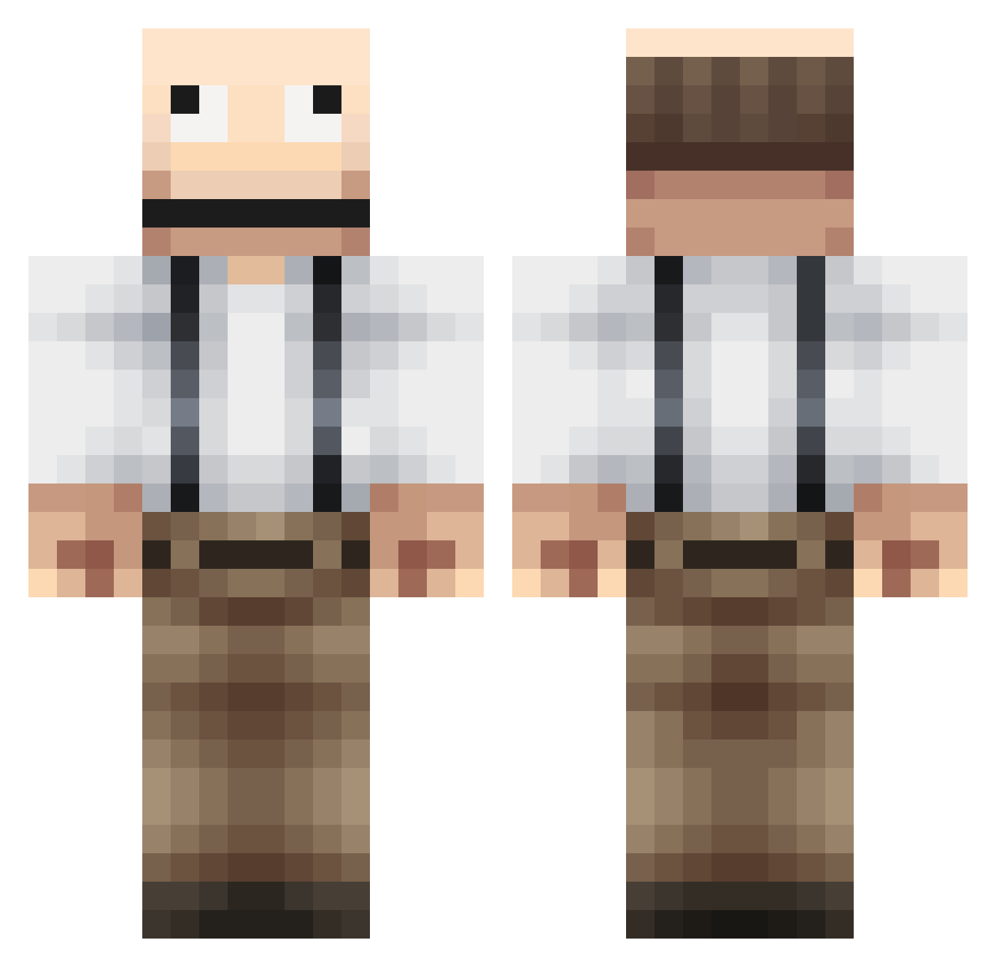 wouter1812 Minecraft skin, front and back view