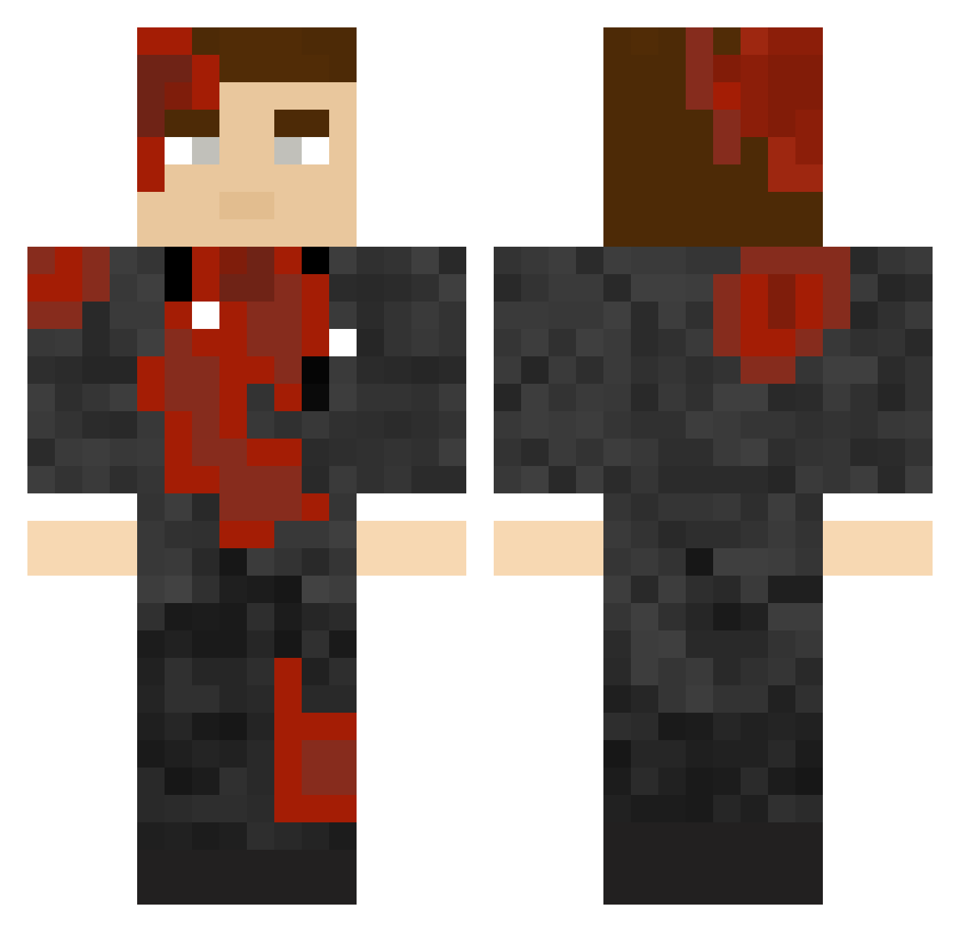K0nr4d_ Minecraft skin, front and back view