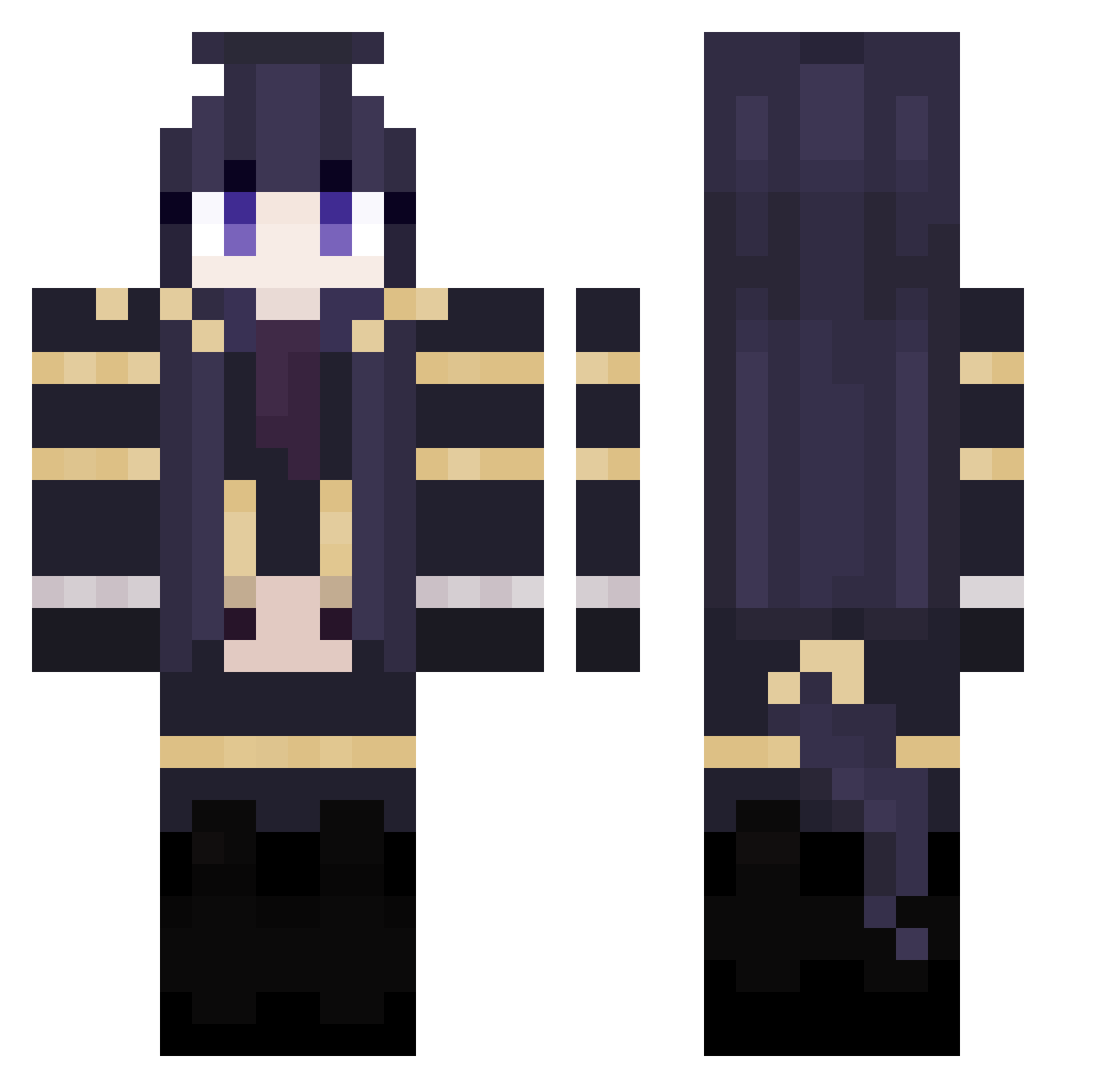 good_elephant Minecraft skin, front and back view