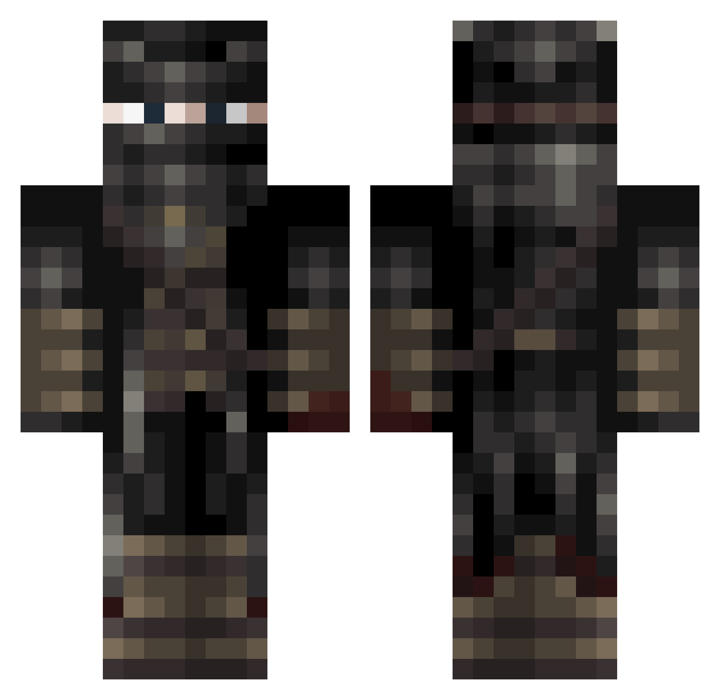 _Lover_Of_Males_ Minecraft skin, front and back view