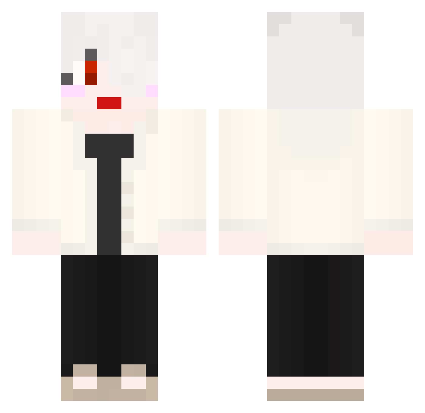 Ulgi Minecraft skin, front and back view