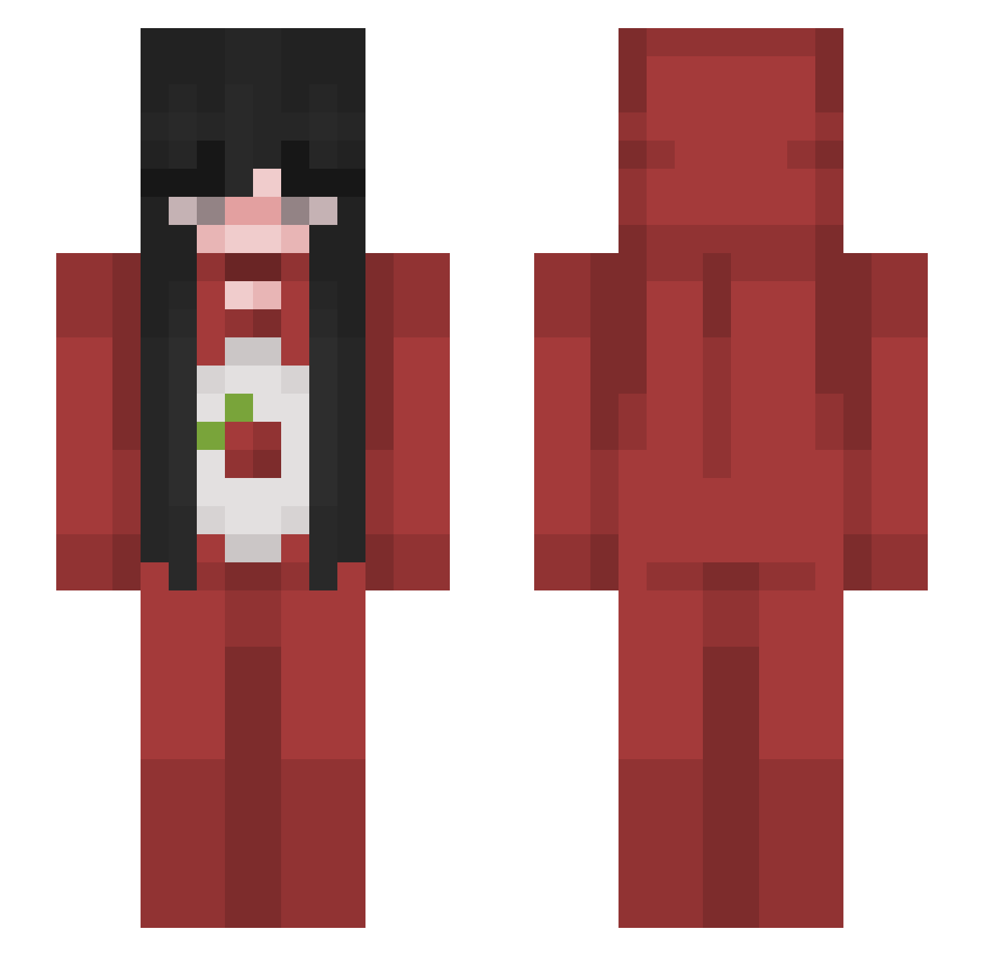 annie_morgan Minecraft skin, front and back view