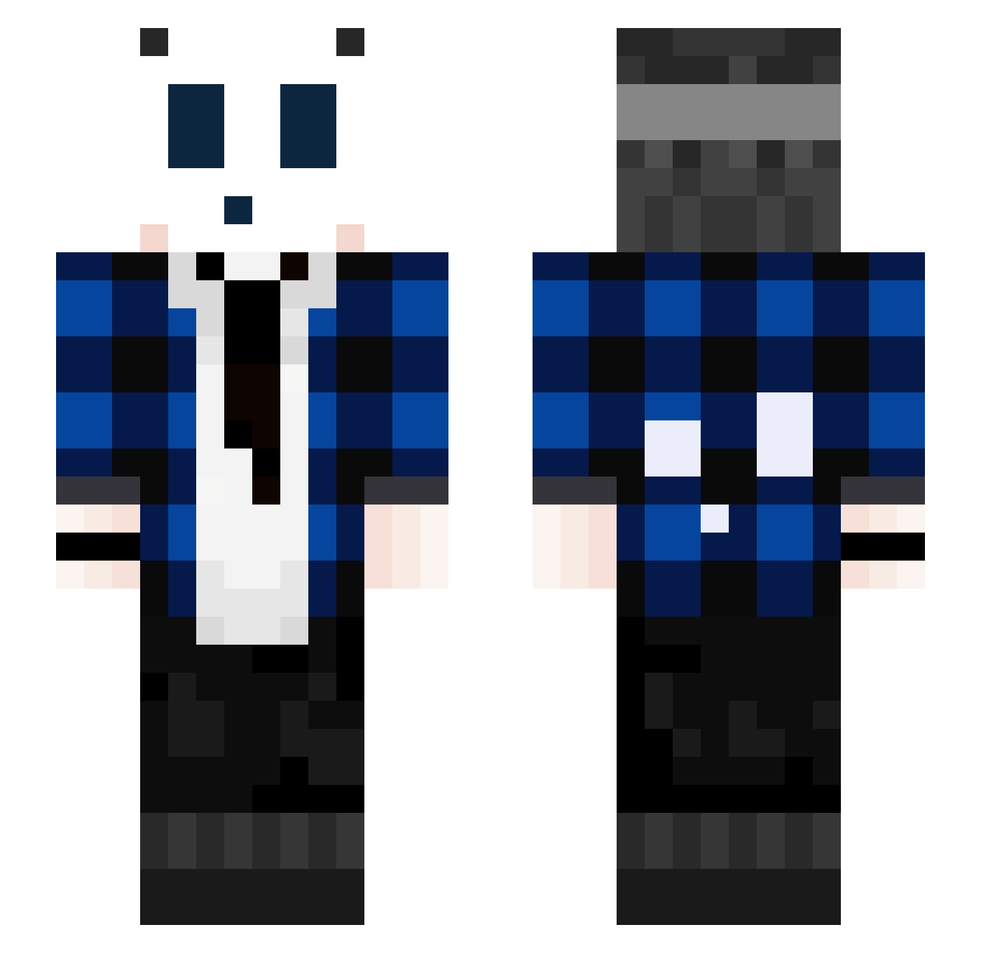 TheShy0ne Minecraft skin, front and back view